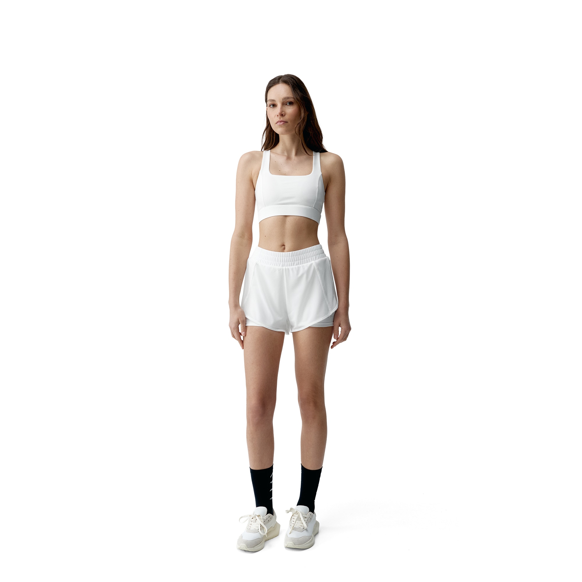 Top deportivo de mujer Padma 2,0 Born Living Yoga - Blanco hielo Blanco hielo-5