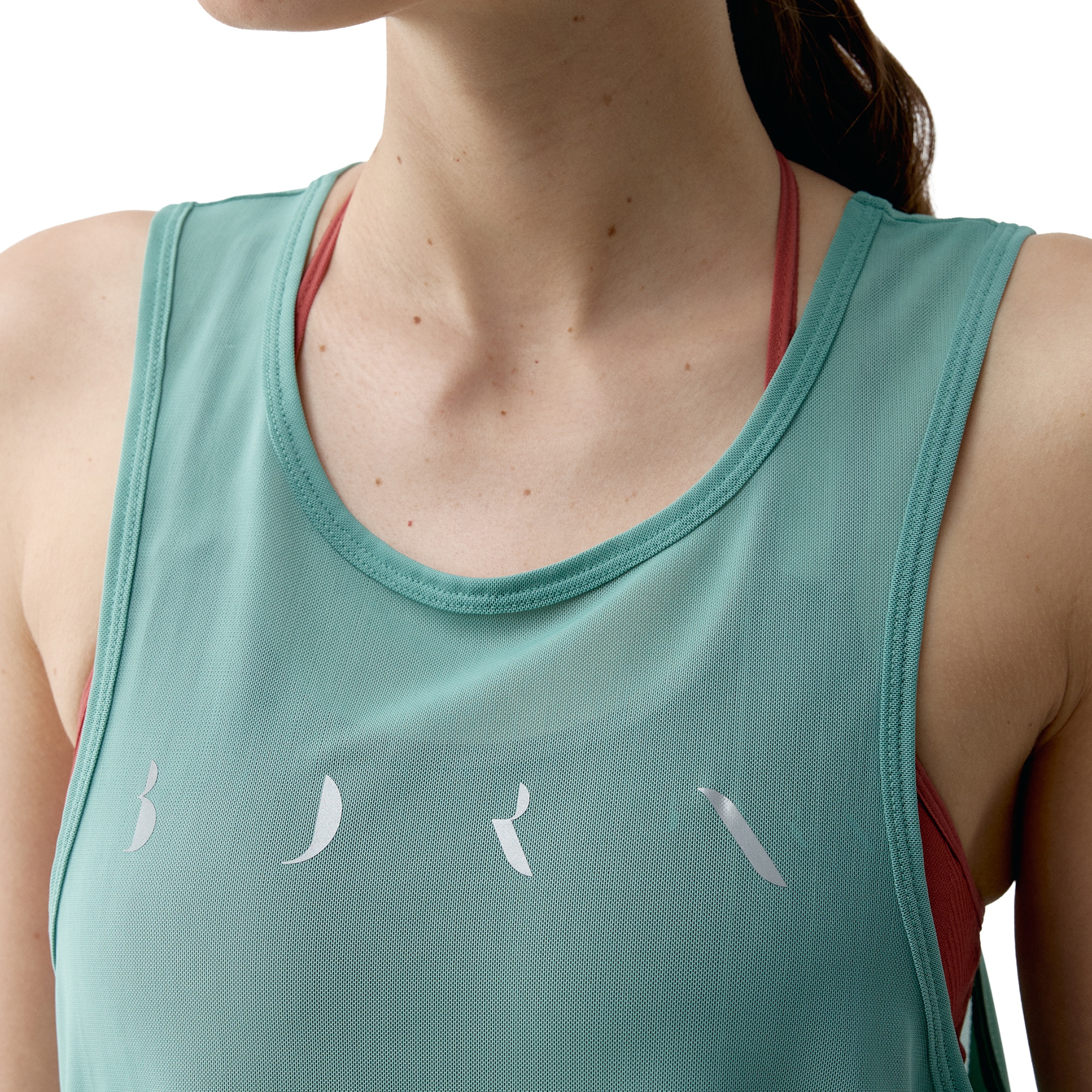 Camiseta de mujer Bora Born Living Yoga - Azul celeste Azul celeste-3