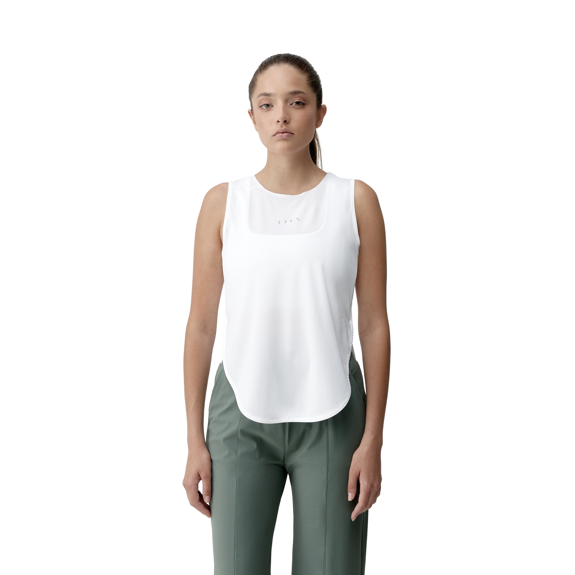 Imagen 0 de Camiseta de mujer Caliope Born Living Yoga Blanco hielo