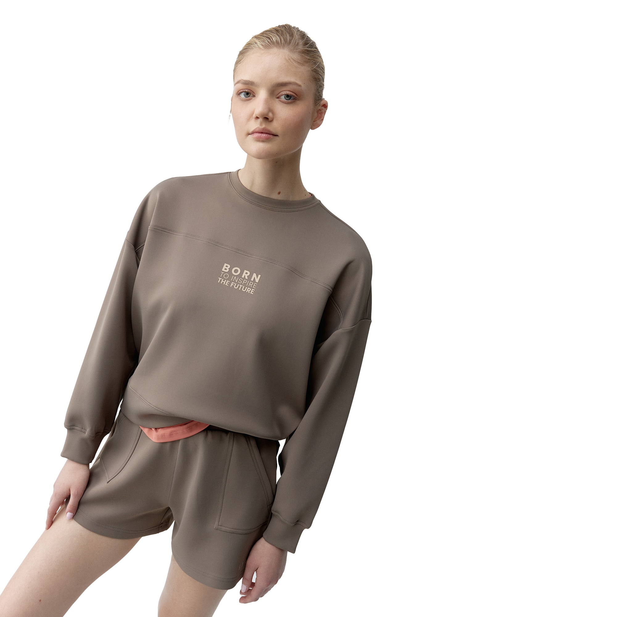 Born Sudadera de mujer Lionel Living Yoga Verde Agua