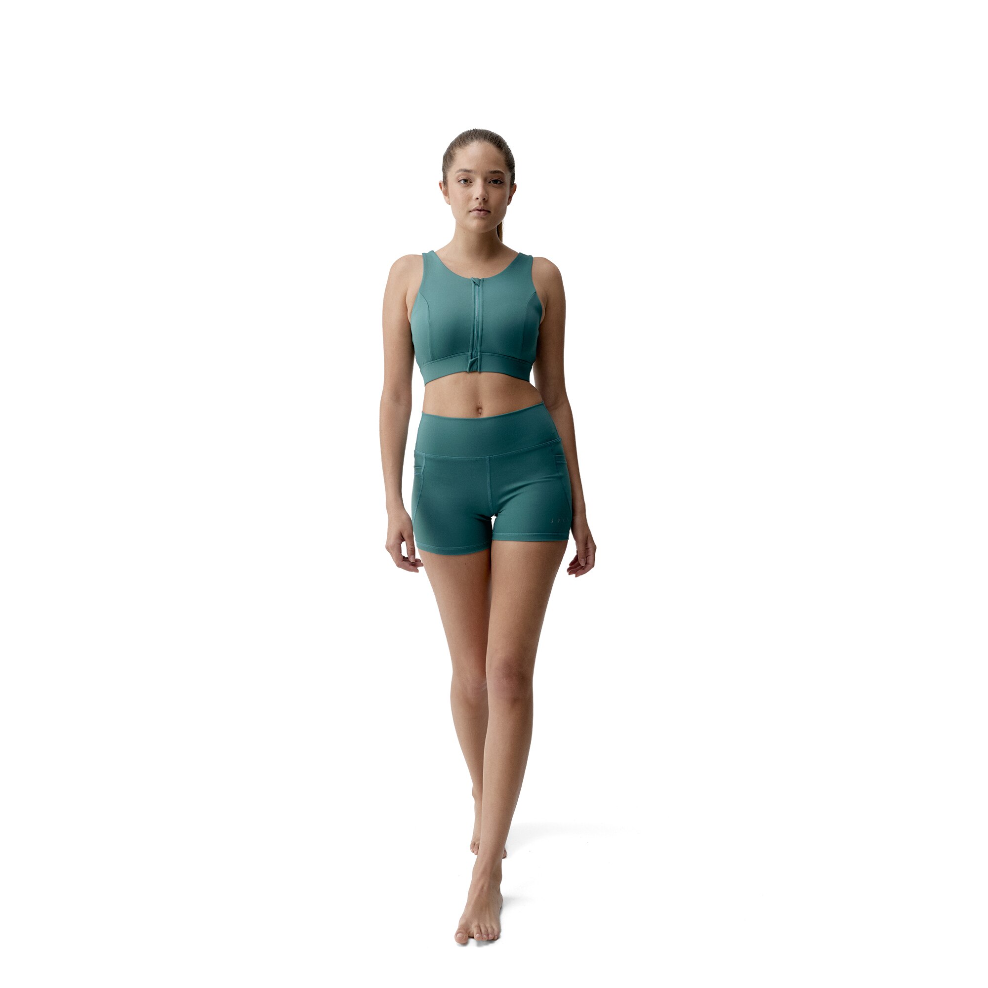 Pantalón corto de mujer Eider Born Living Yoga - Verde Agua Verde Agua-5