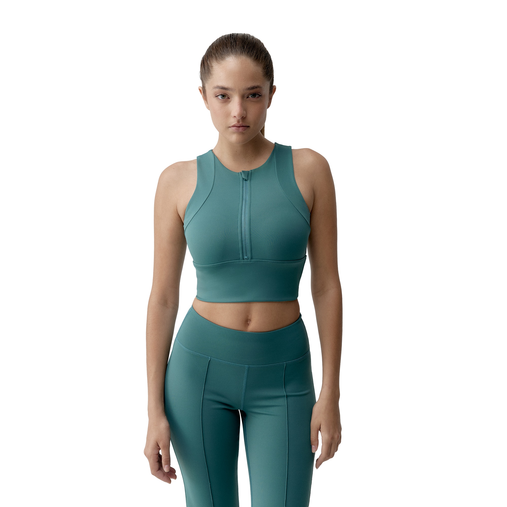 Born Top deportivo de mujer Marina Living Yoga Verde Agua