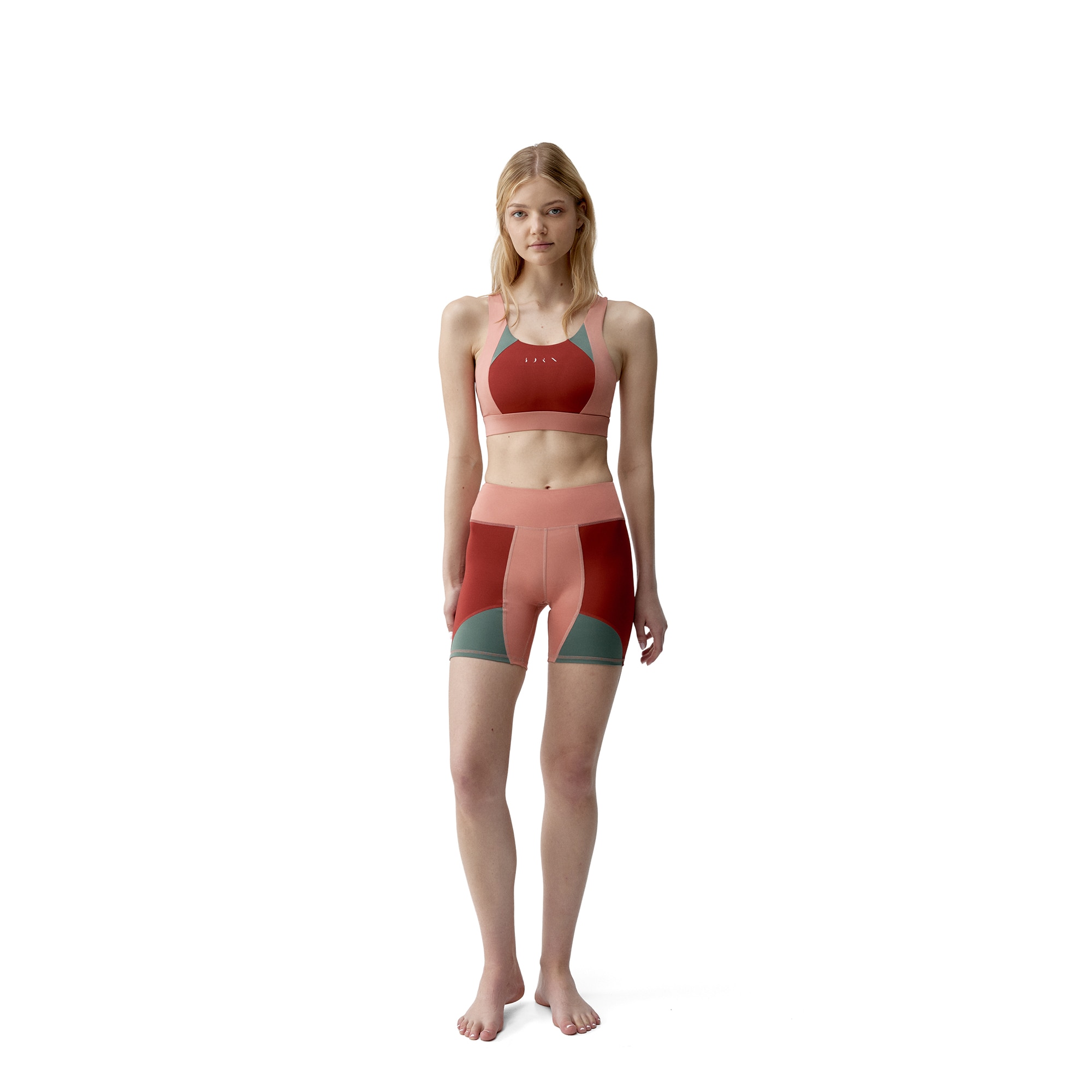Top deportivo de mujer Darana Born Living Yoga - Naranja mango / Naranja claro Naranja mango / Naranja claro-6