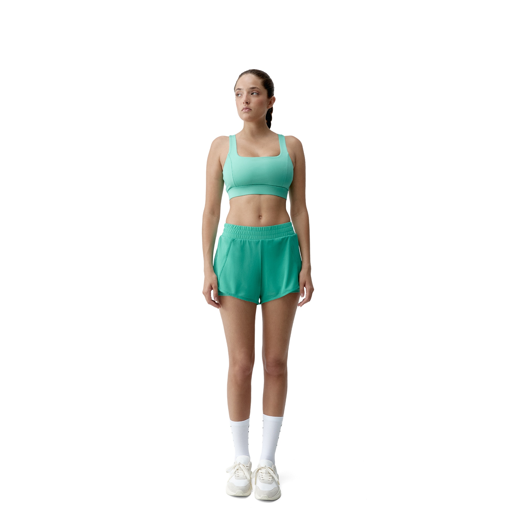 Imagen 4 de Short de mujer Padma 2,0 Born Living Yoga - Turquesa Turquesa