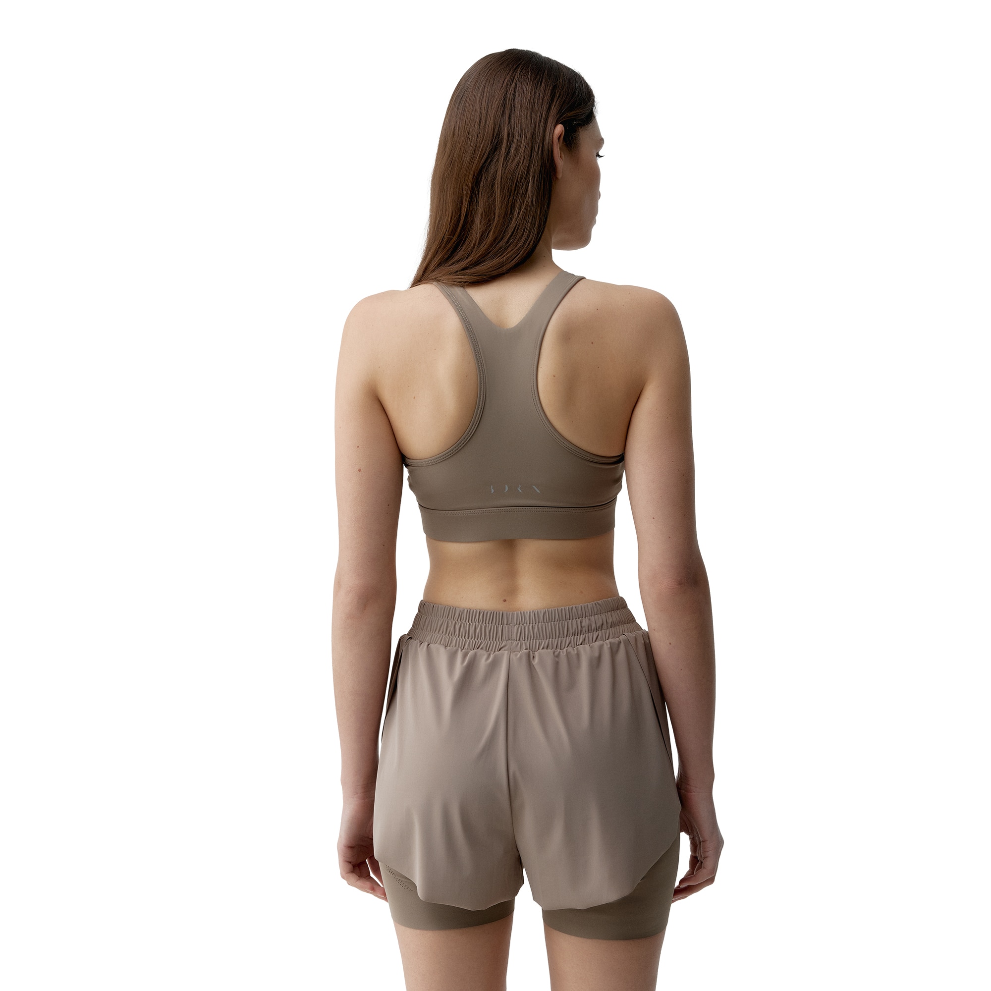 Top de mujer Bikila Born Living Yoga - Blanco Beige-2