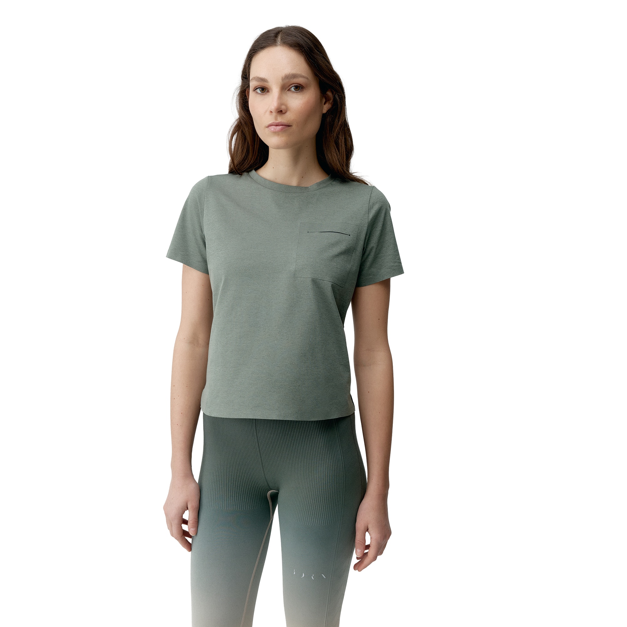 Camiseta de mujer Rosella Born Living Yoga - Verde Oliva Verde Oliva-1