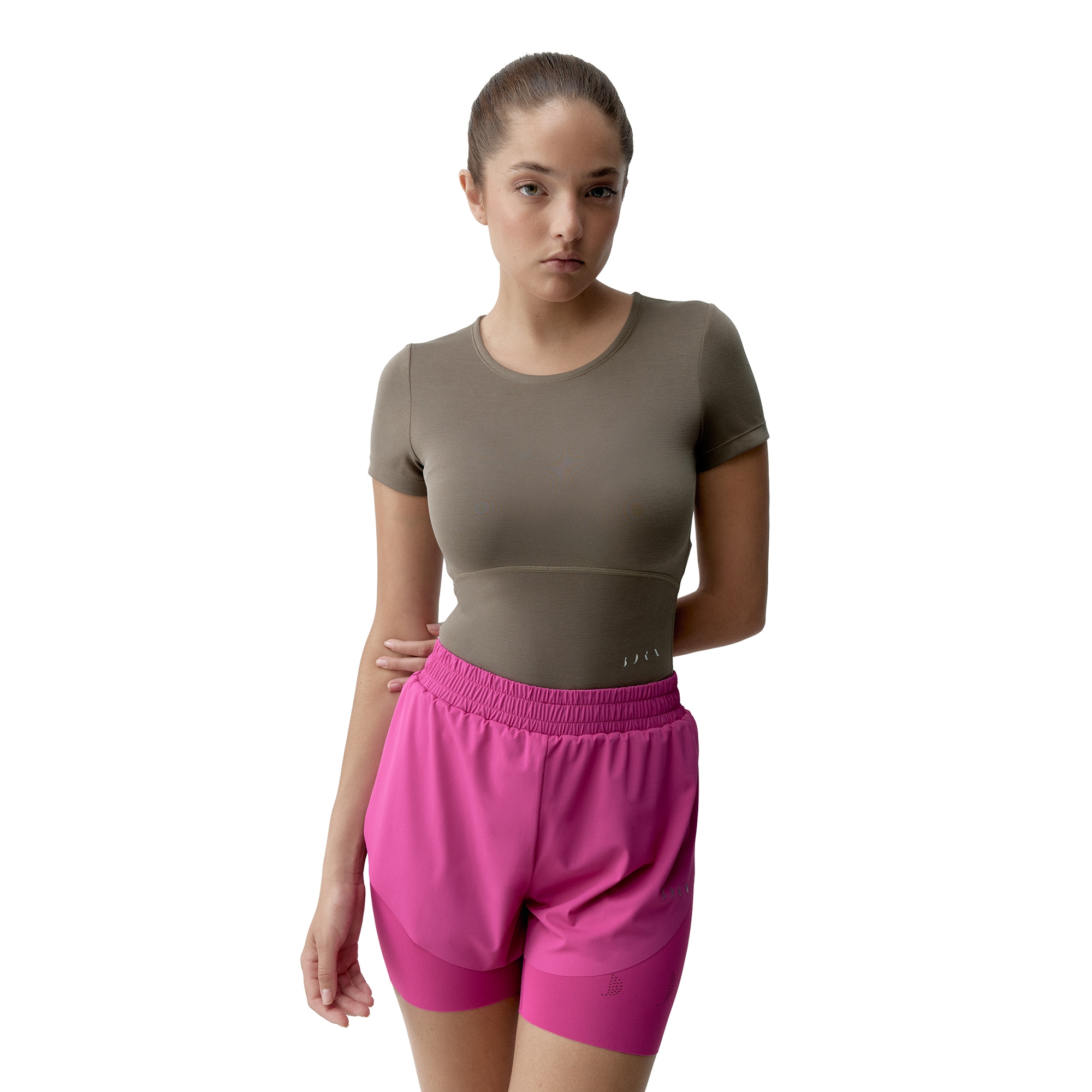 Born Camiseta de mujer Aldina Living Yoga Blanco hielo