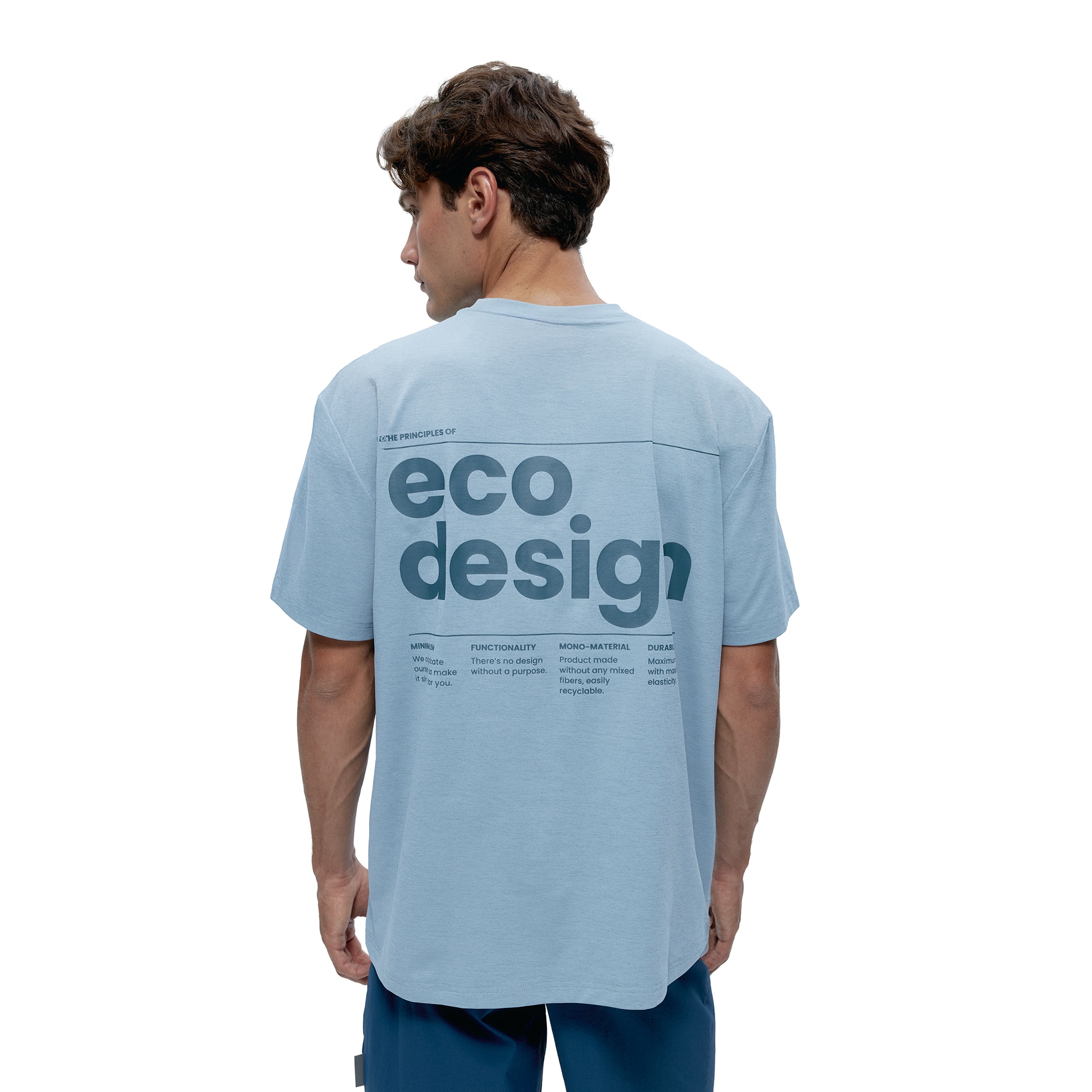 Camiseta de hombre Venetta Born Living Yoga - Azul claro Azul claro-2