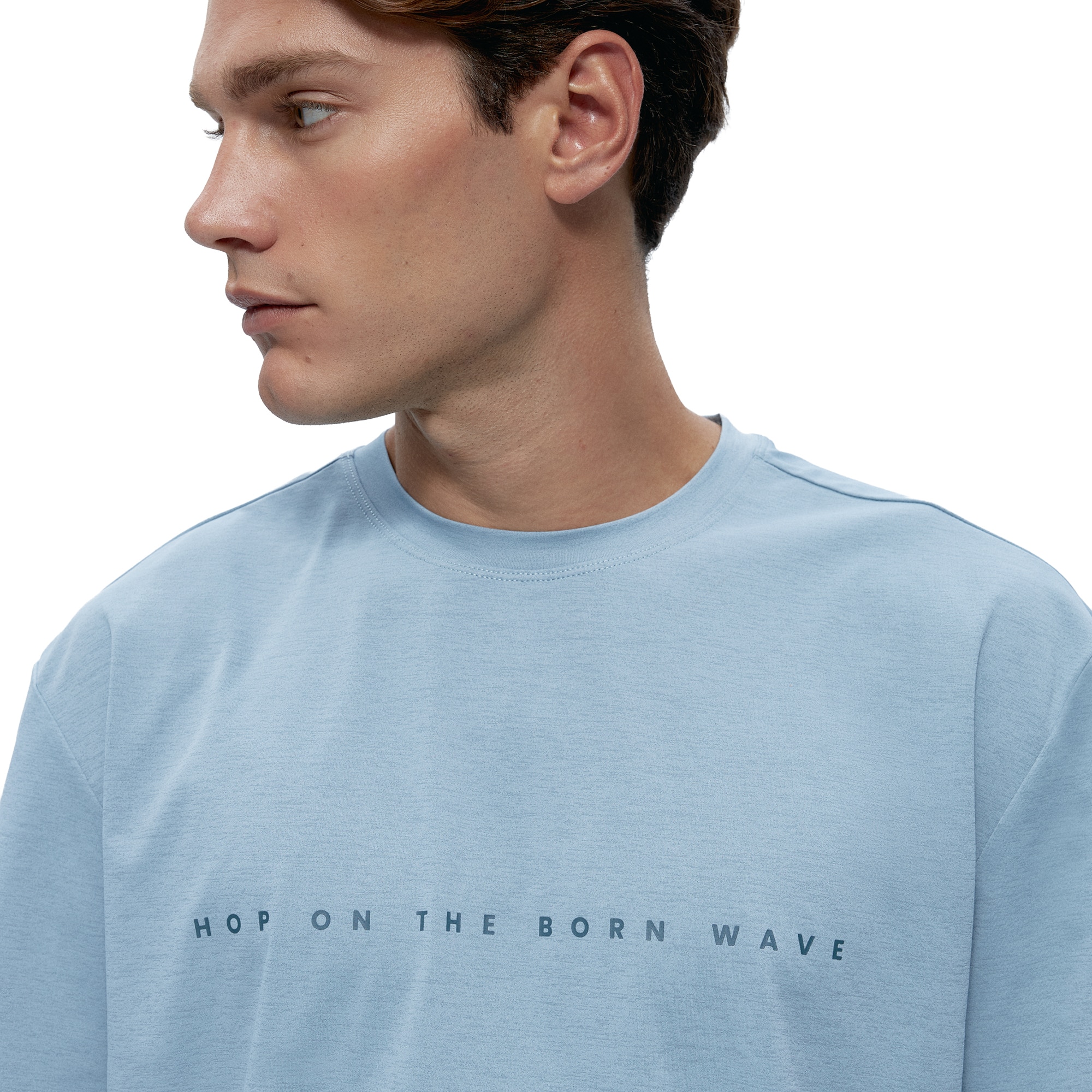 Camiseta de hombre Venetta Born Living Yoga - Azul claro Azul claro-3