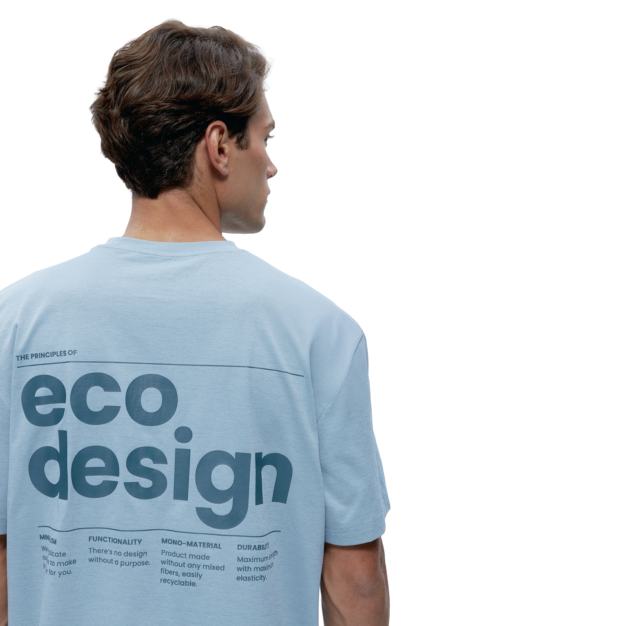 Camiseta de hombre Venetta Born Living Yoga - Azul claro Azul claro-4