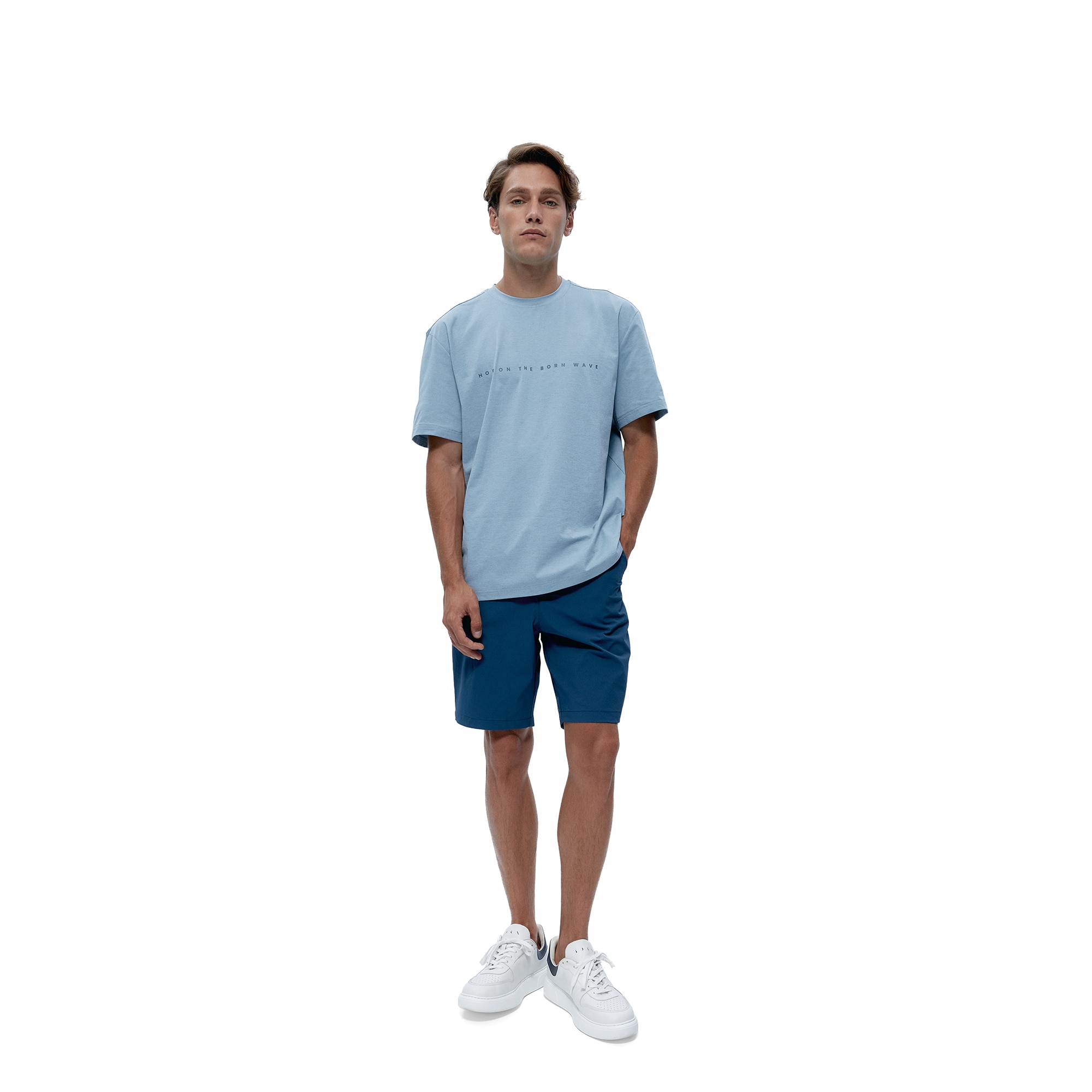 Camiseta de hombre Venetta Born Living Yoga - Azul claro Azul claro-6