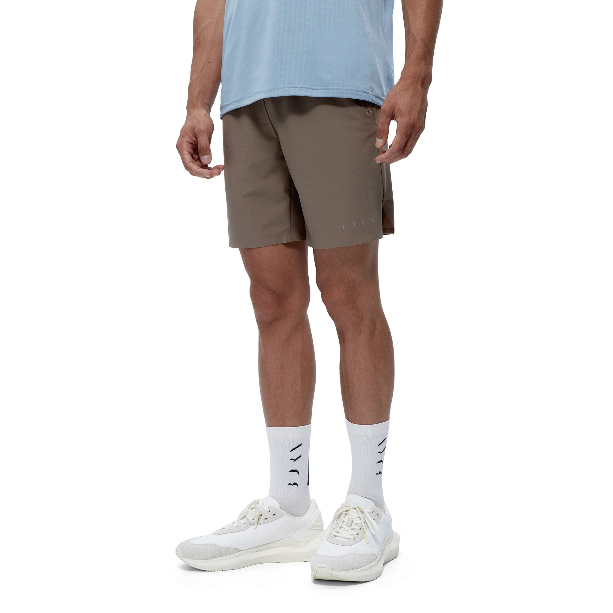 Born Pantalón corto de hombre Orinoco Living Yoga Marrón claro