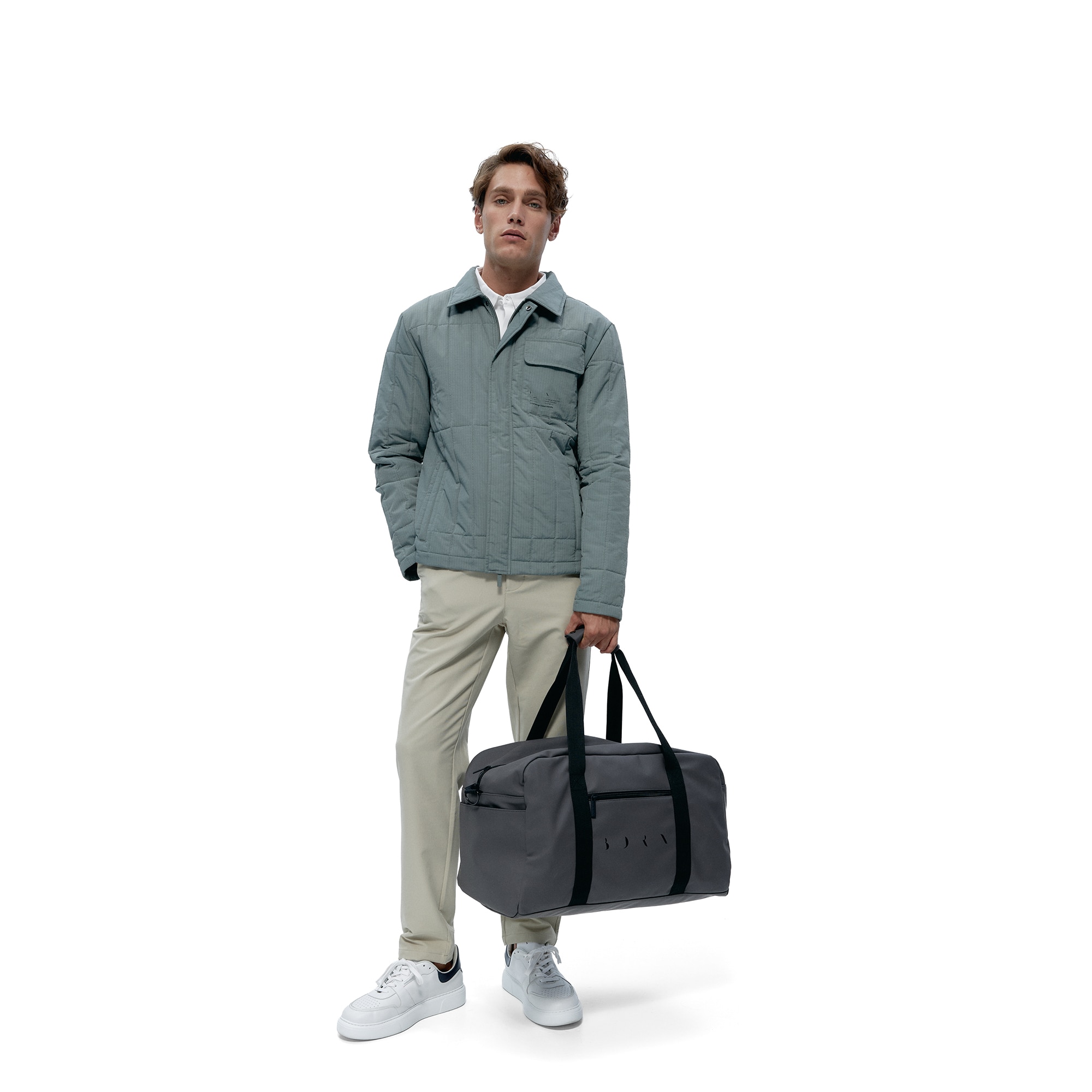 Bolso de deporte de hombre Timor Born - Gris oscuro Gris oscuro-4