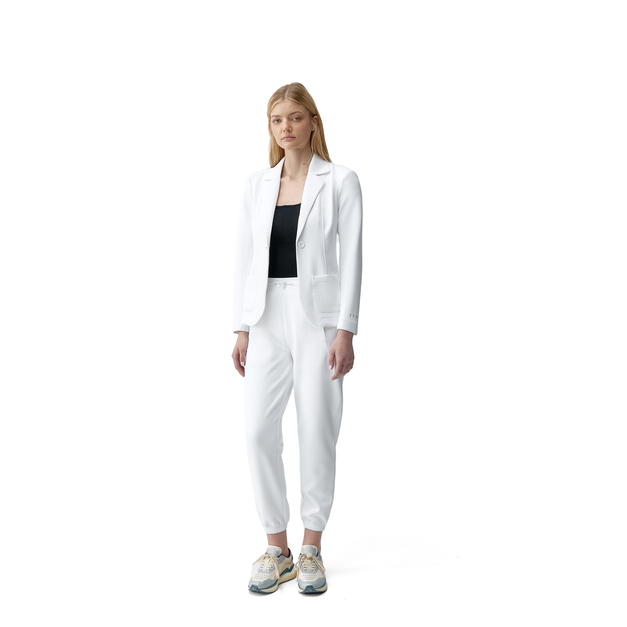 Pantalón de mujer Lyssa Born Living Yoga - Blanco hielo Blanco hielo-5