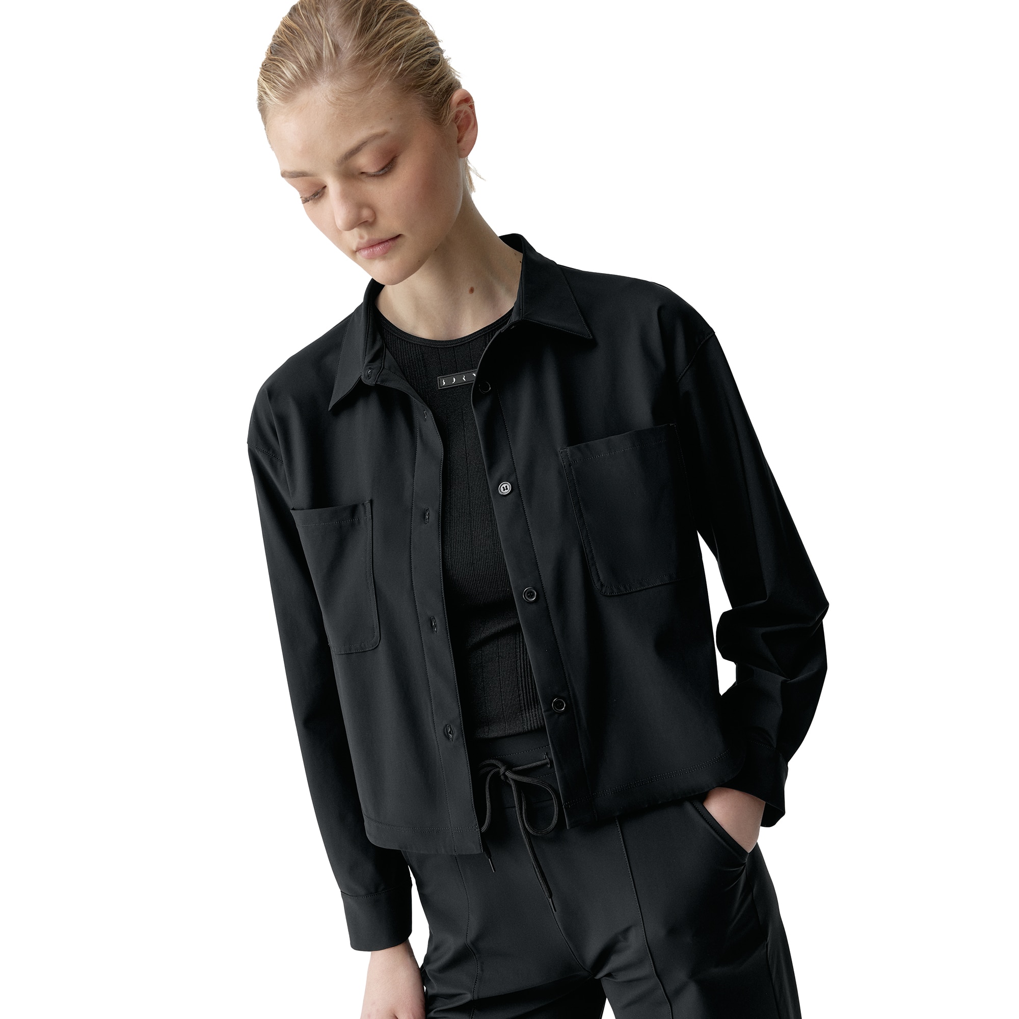 Born Camiseta de mujer Halia Living Yoga Negro
