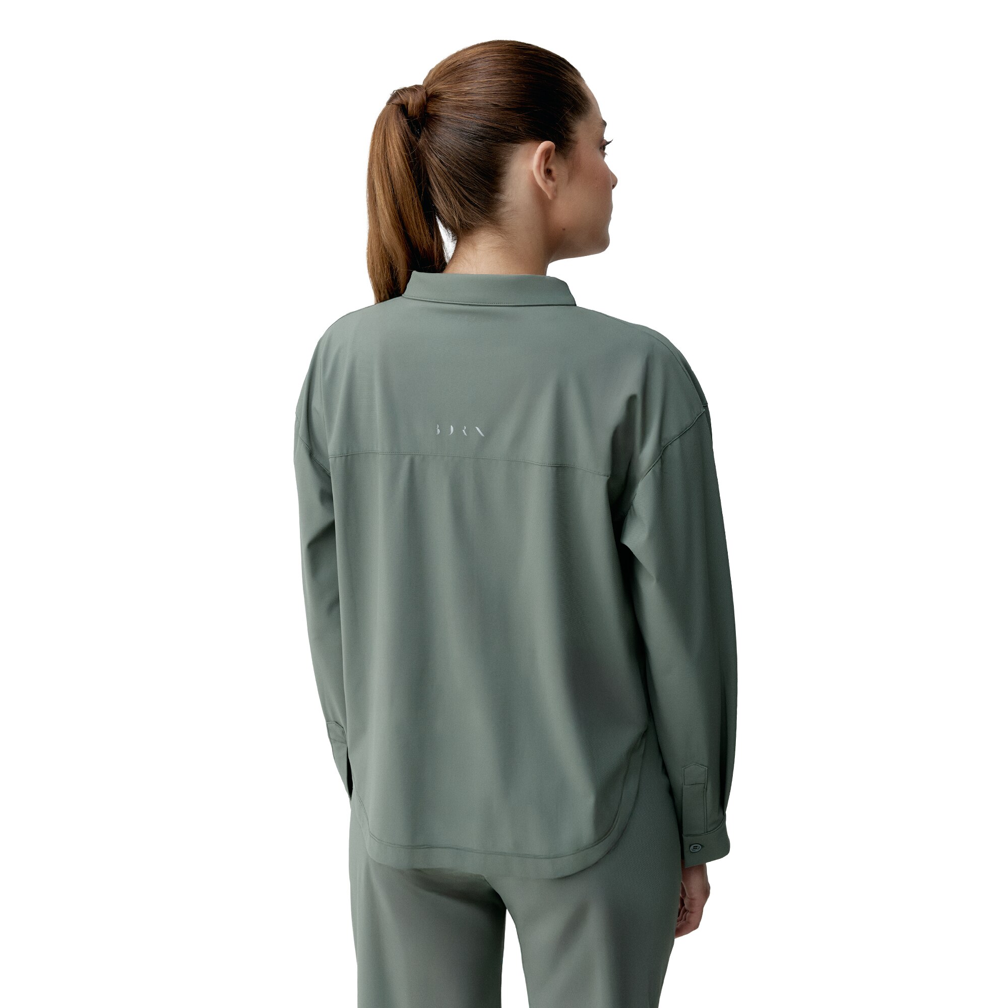 Camiseta de mujer Halia Born Living Yoga - Verde Oliva Verde Oliva-2