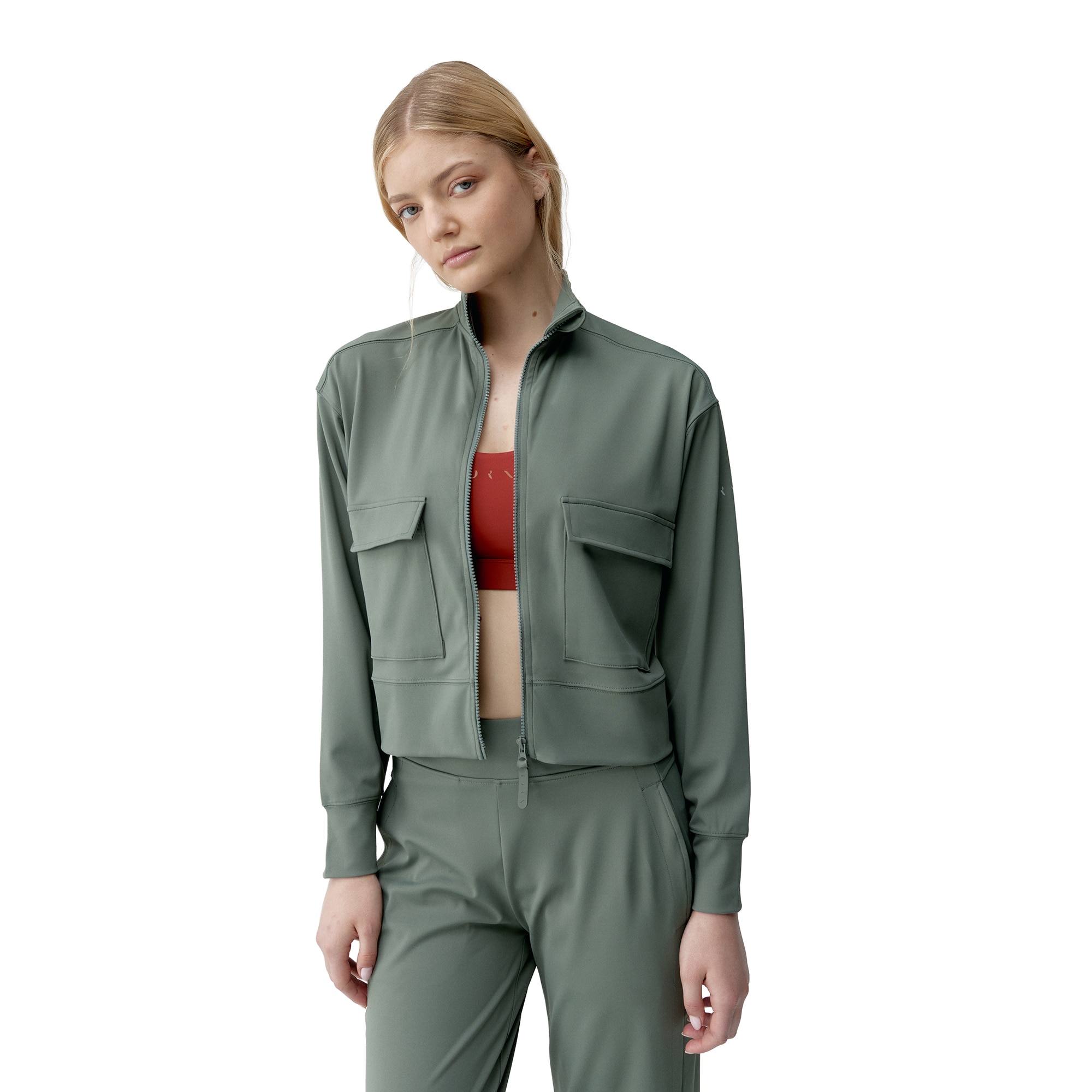 Born Chaqueta de mujer Egan Living Yoga Verde Oliva