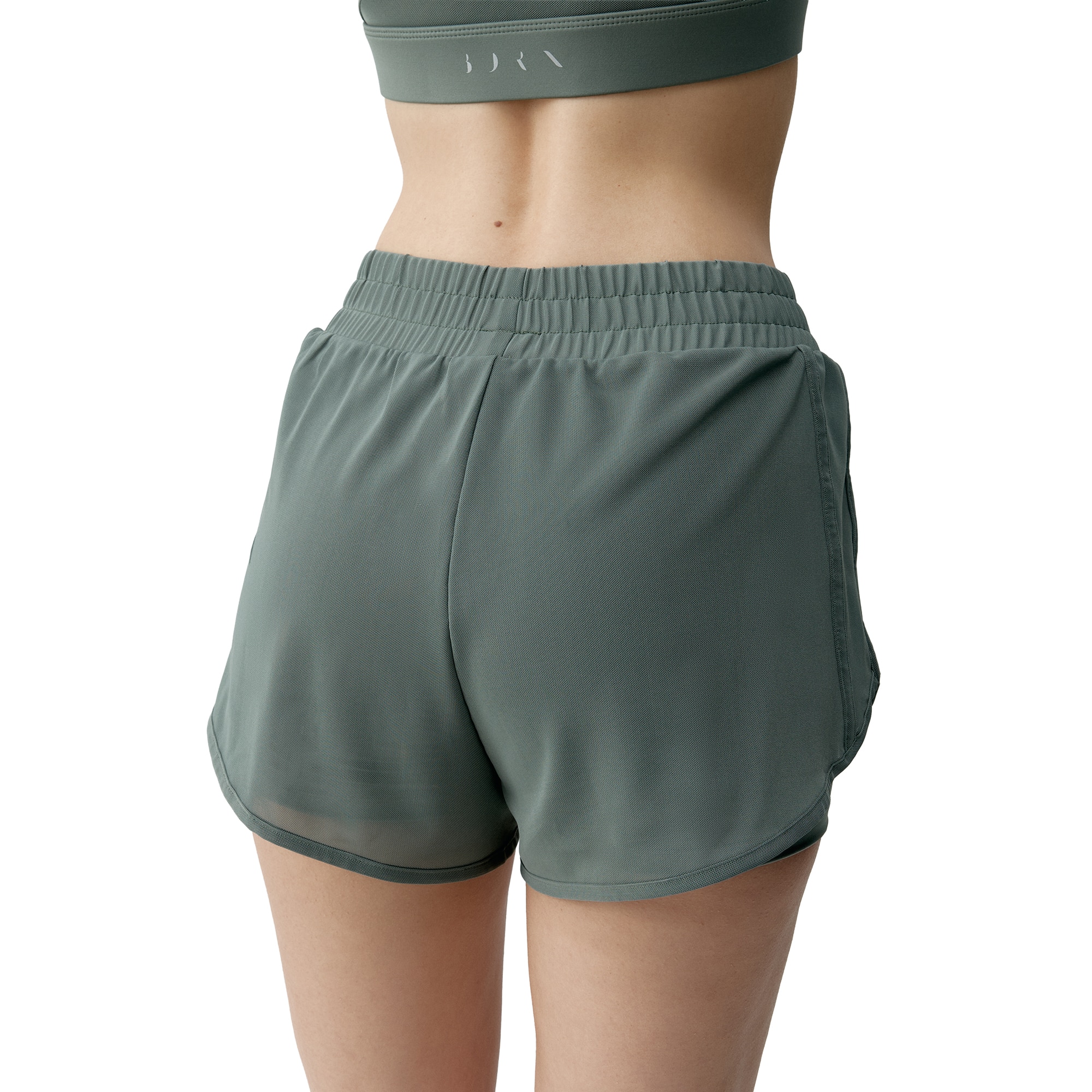 Imagen 2 de Short de mujer Padma 2,0 Born Living Yoga - Verde Oliva Verde Oliva