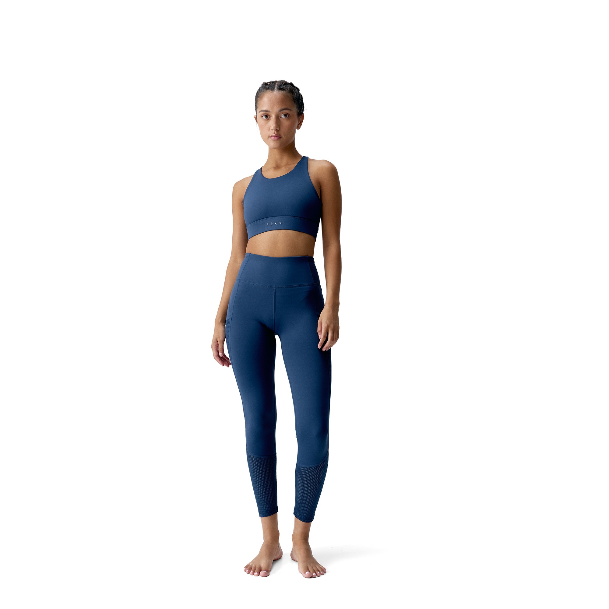 Leggin de mujer Asha Born Living Yoga - Azul antracita Azul antracita-4