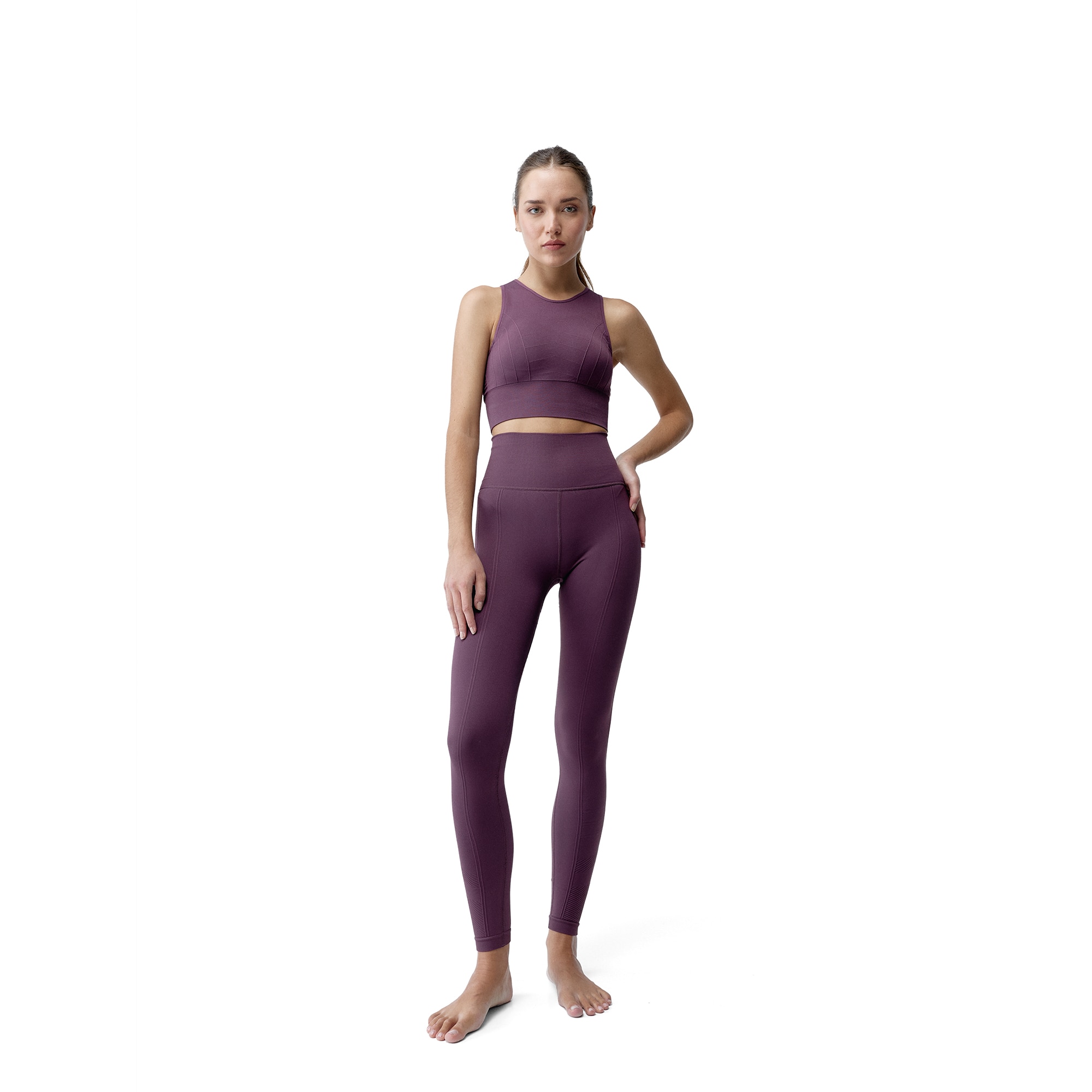 Leggins de mujer Hanna Born Living Yoga - Morado Morado-4
