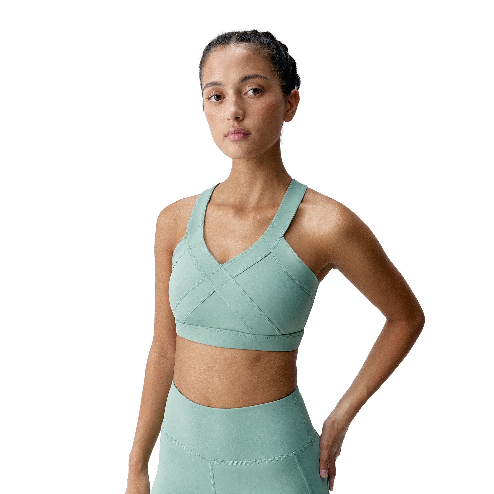 Top de mujer Umay Born Living Yoga - Verde claro Verde claro-1