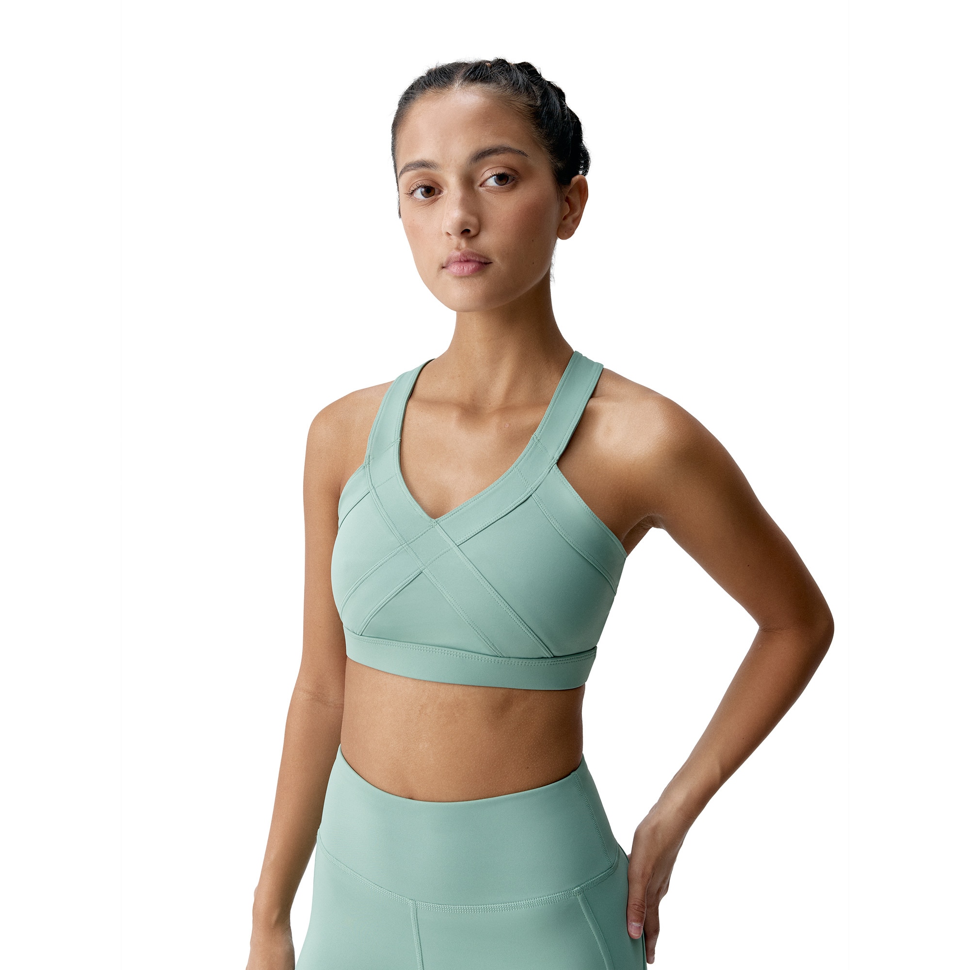 Born Top de mujer Umay Living Yoga Verde claro