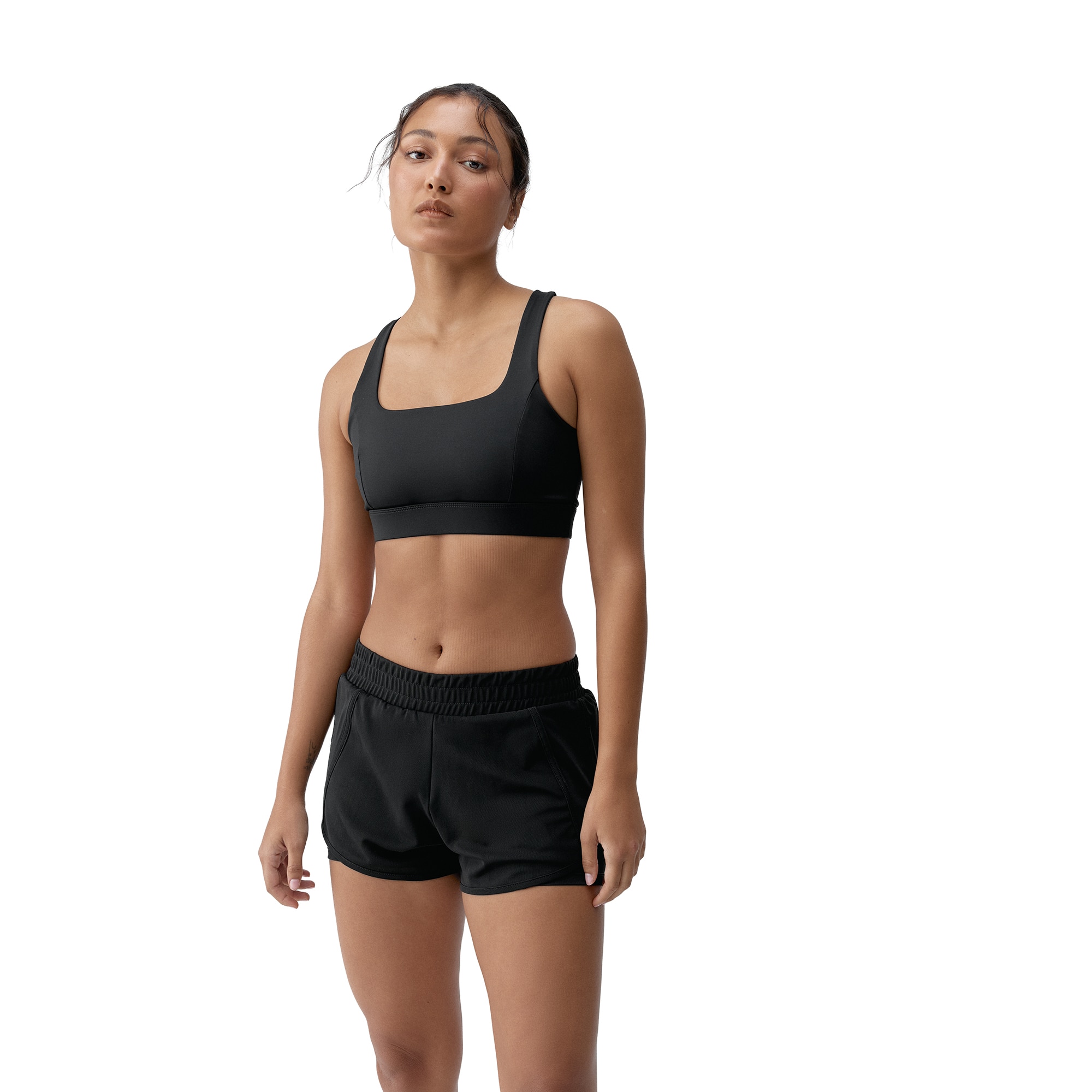 Top de Running de Mujer Padma 2.0 BORN - Negro Negro-4