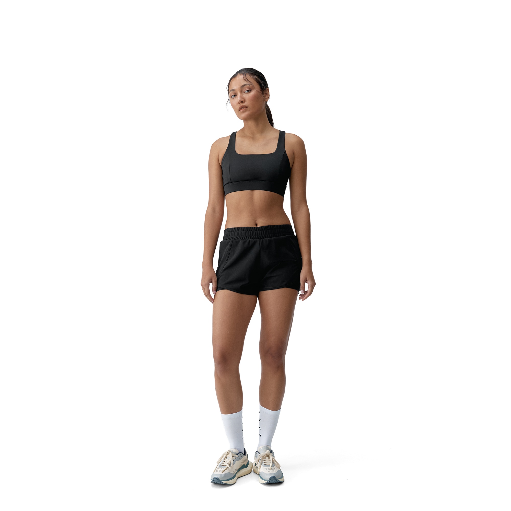 Top de Running de Mujer Padma 2.0 BORN - Negro Negro-6