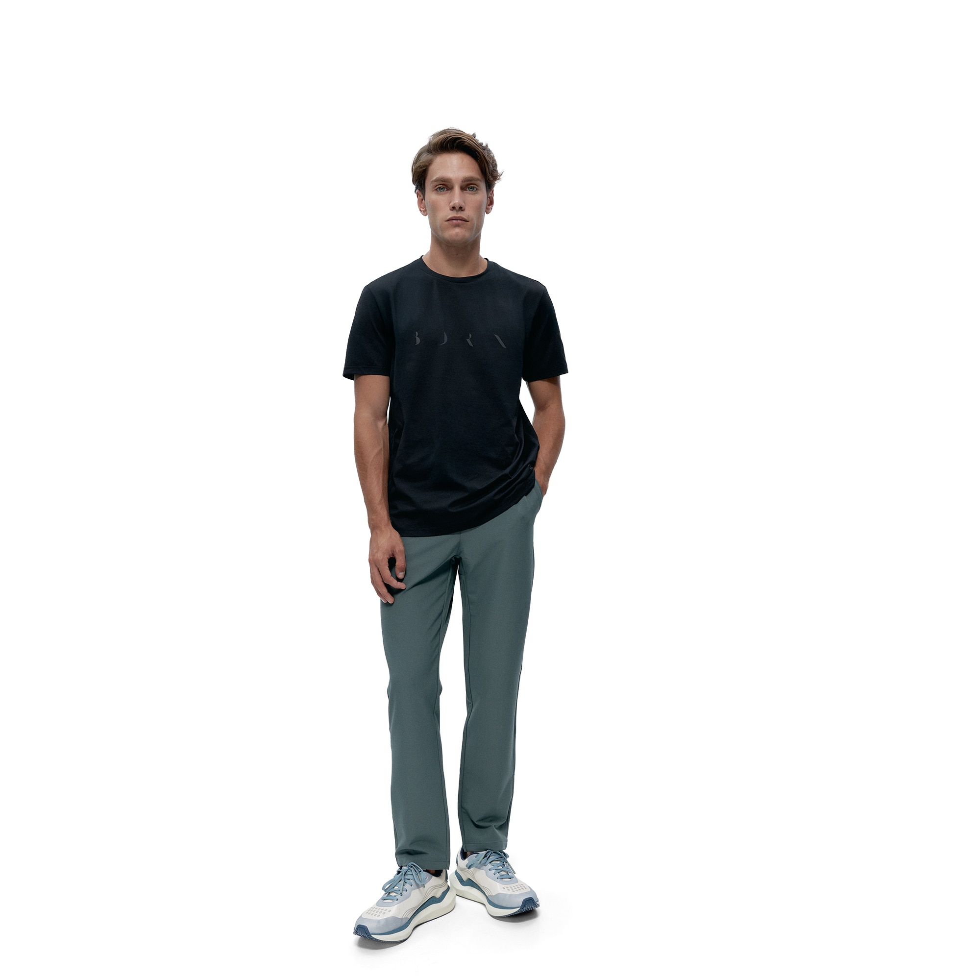 Camiseta de hombre Melville Born Living Yoga - Negro Negro-4