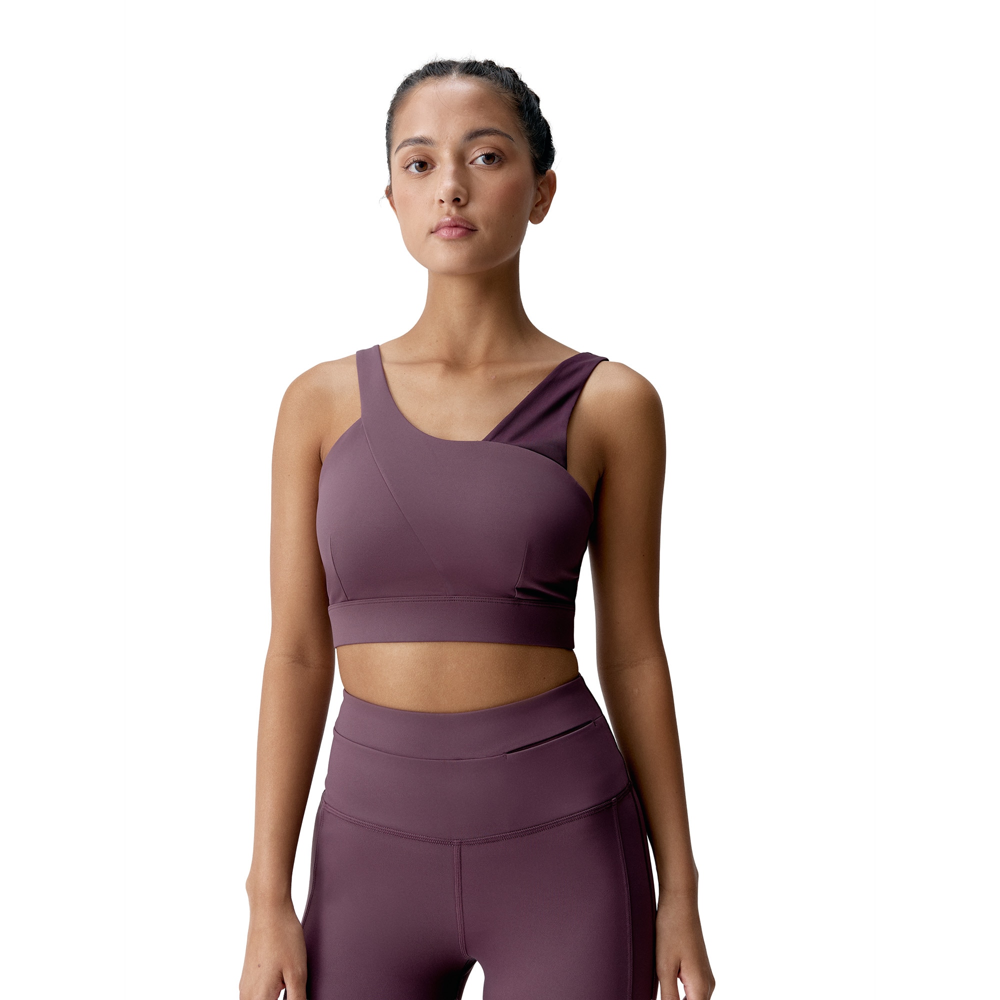 Born Top deportivo de mujer Jin Living Yoga Burdeos
