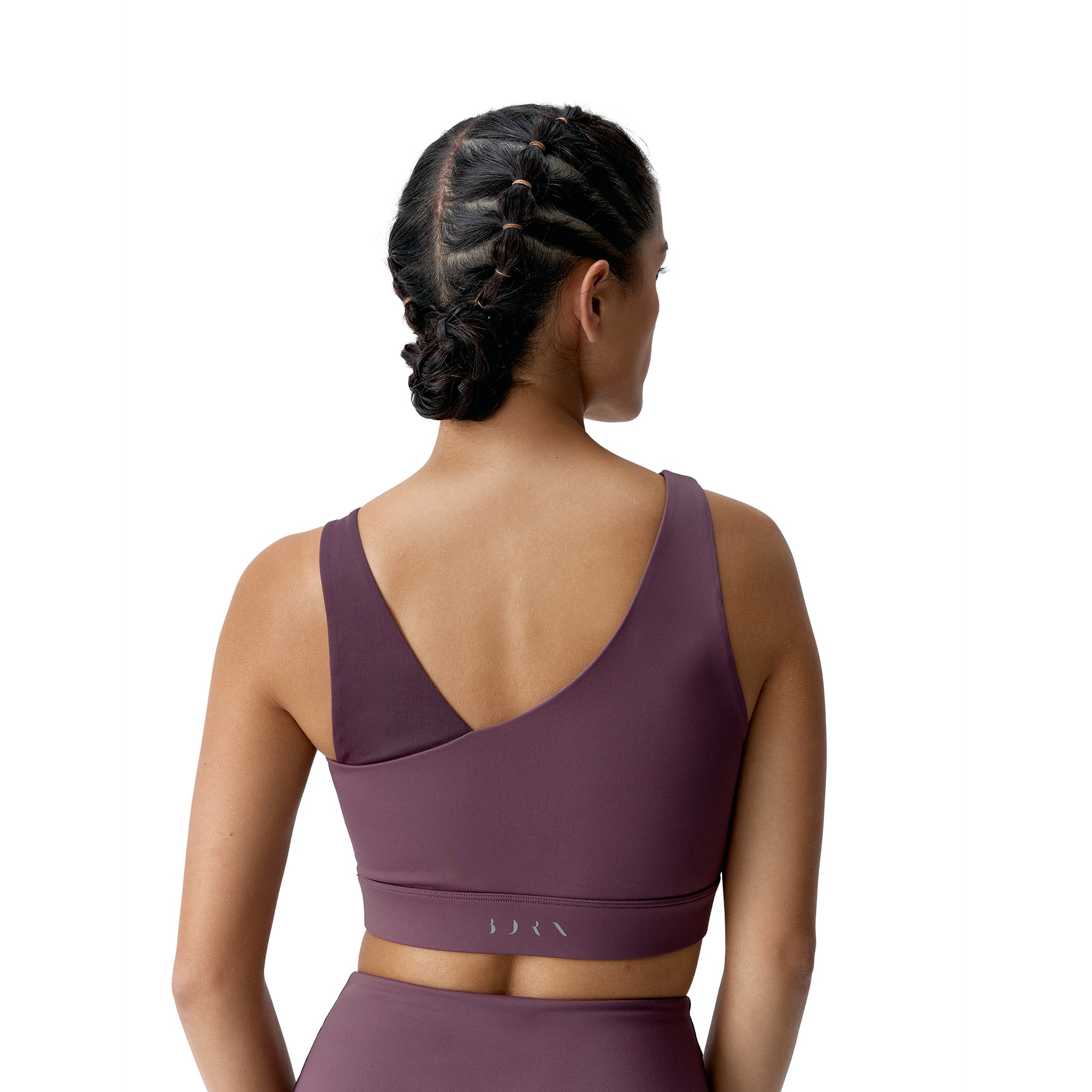 Imagen 2 de Top deportivo de mujer Jin Born Living Yoga - Negro Burdeos