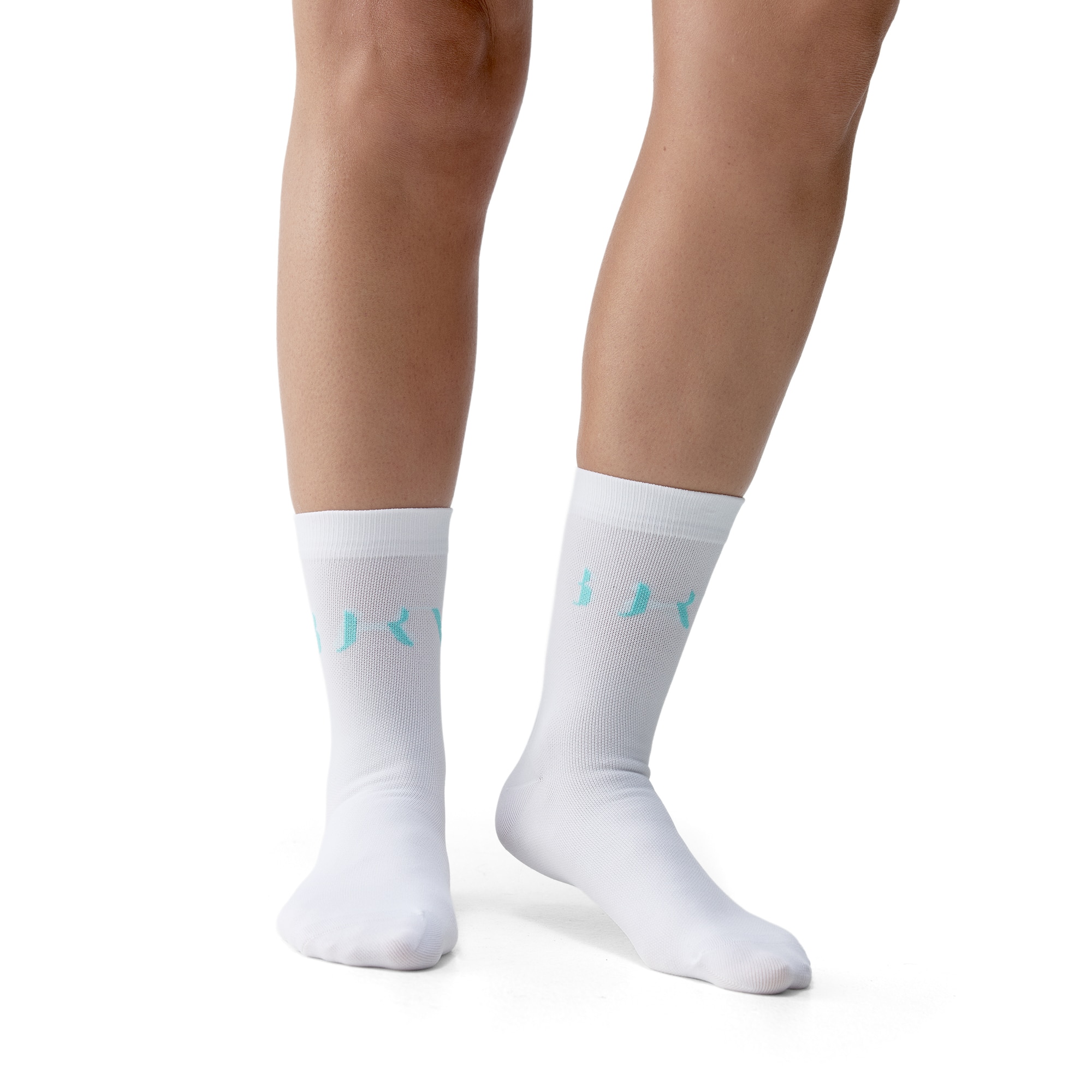 Born Calcetines Acari Socks Living Yoga Blanco / Verde anticuario
