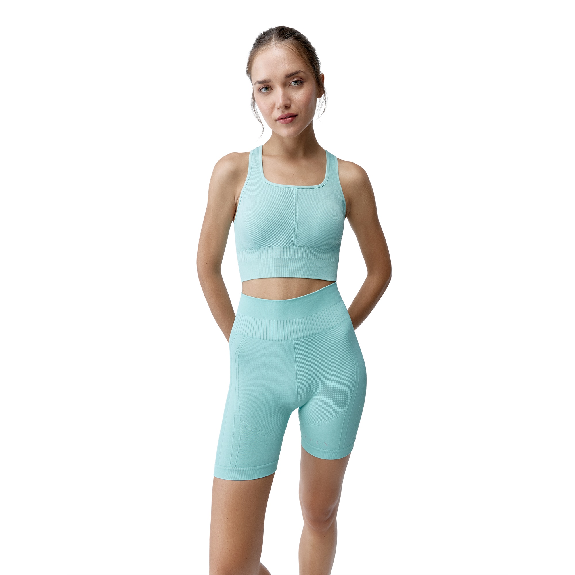 Imagen 6 de Short de mujer Eris Born Living Yoga - Azul celeste Azul celeste