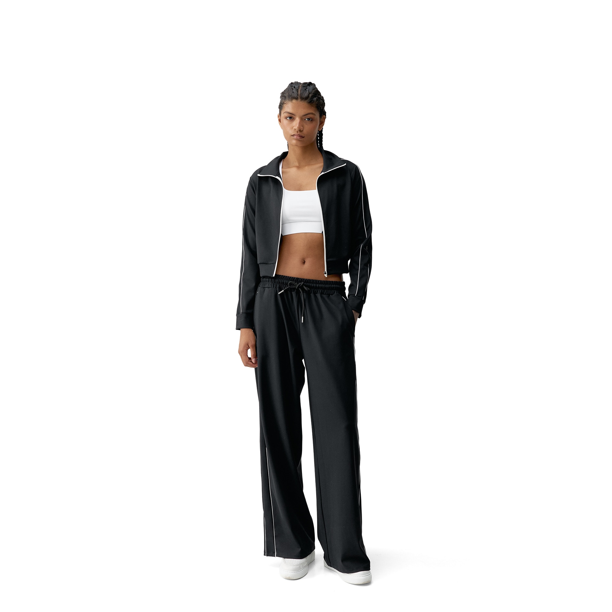 Pantalón de mujer Urban Born Living Yoga - Negro / Blanco Negro / Blanco-5