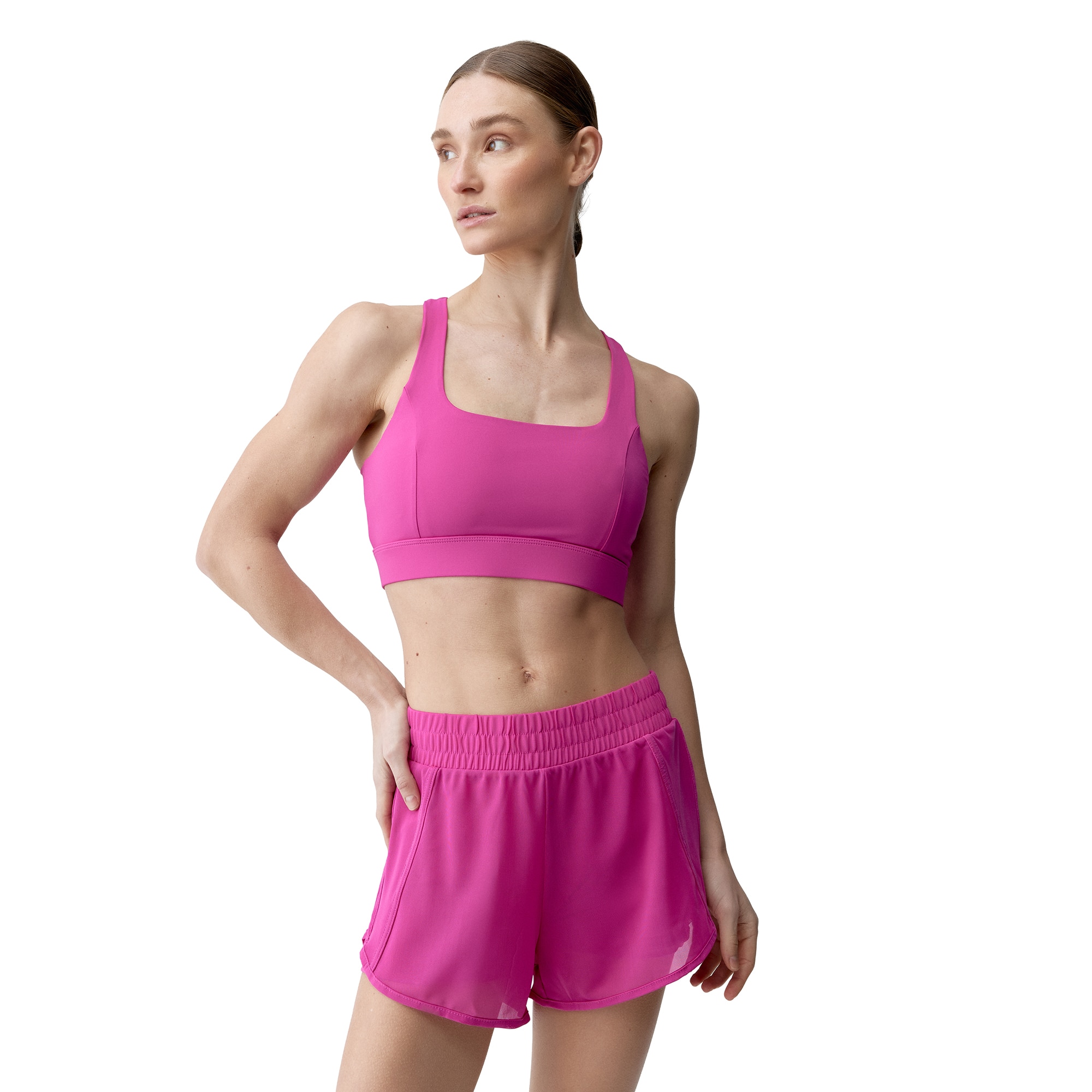 Top deportivo de mujer Padma 2,0 Born Living Yoga - Fucsia Fucsia-1