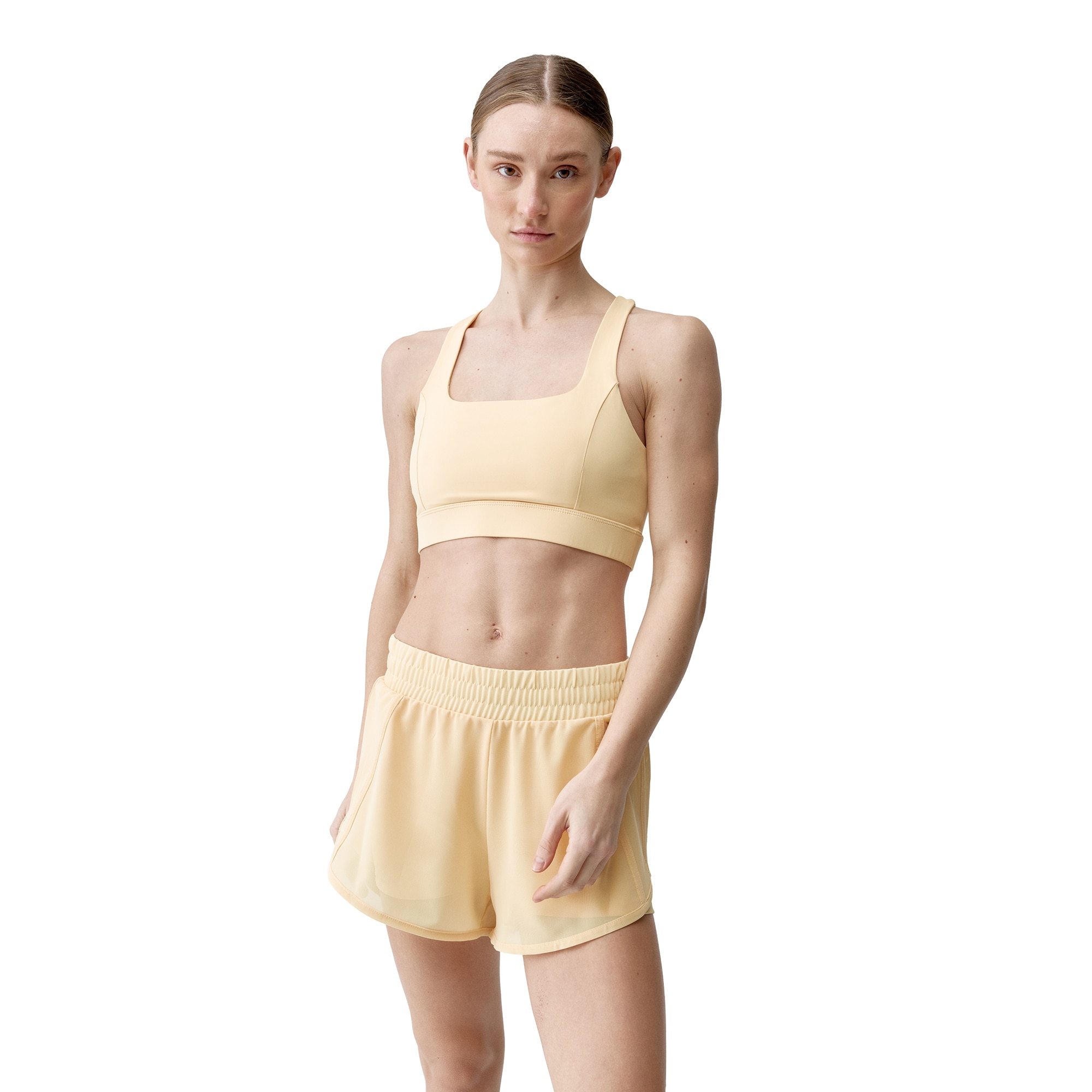 Imagen 0 de Top deportivo de mujer Padma 2,0 Born Living Yoga Amarillo Flúor