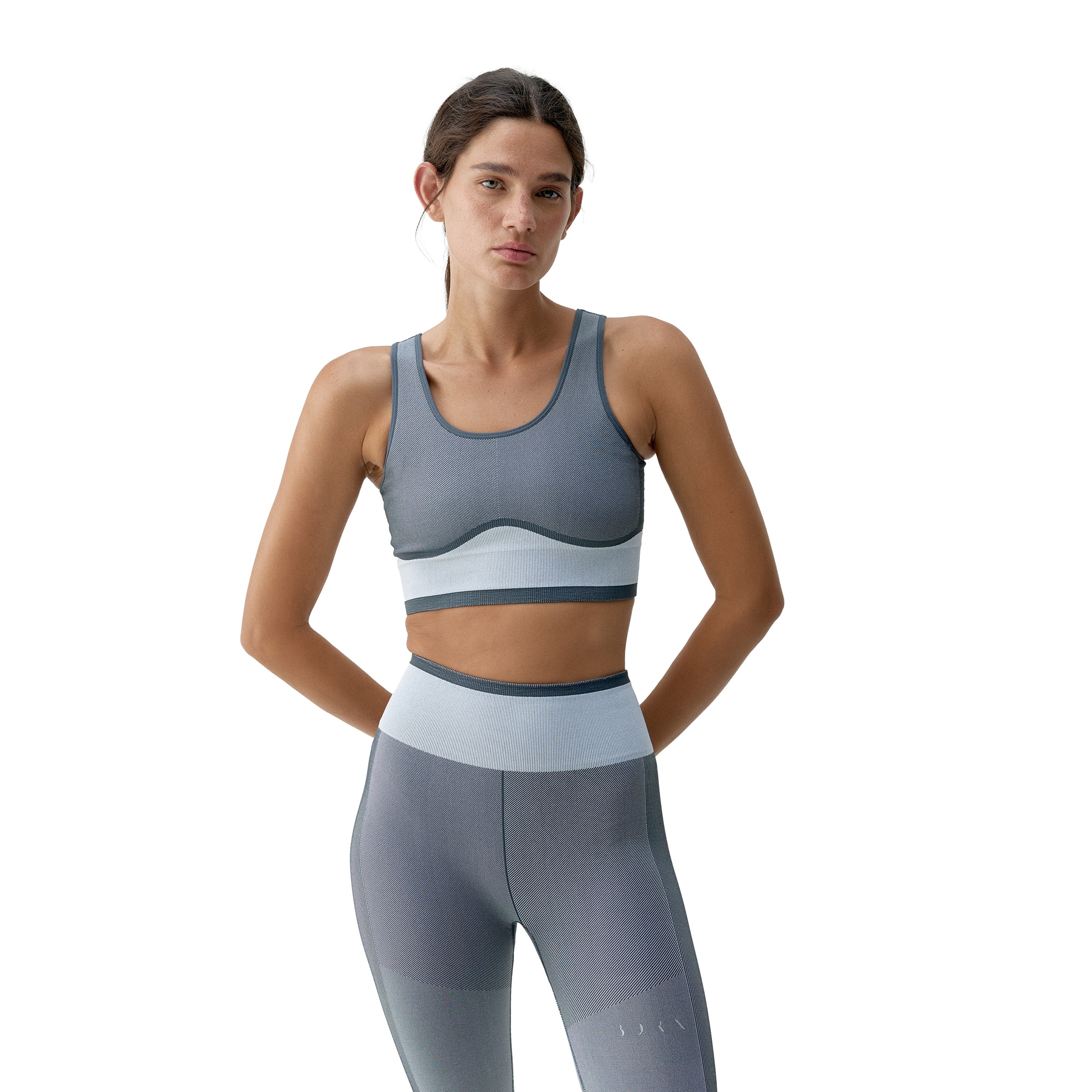 Born Top de Mujer Oasis Azul / Blanco