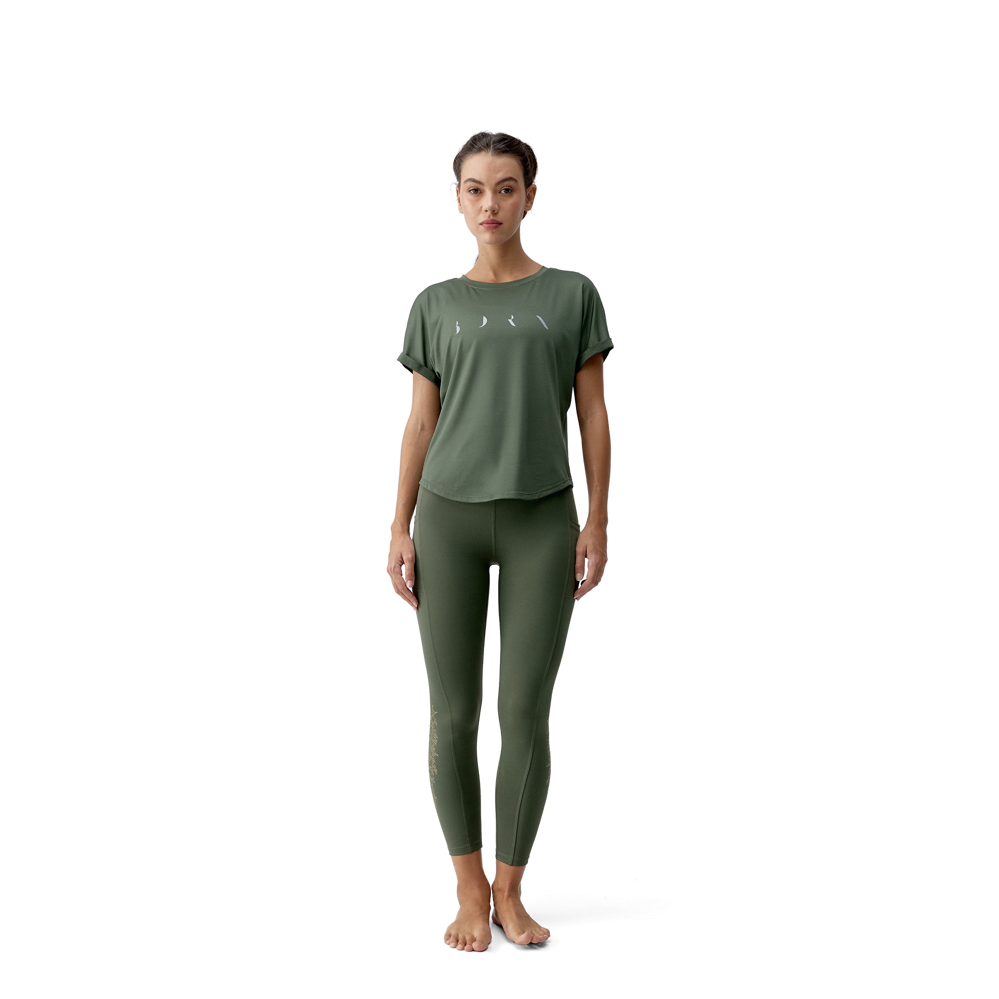 Camiseta de Mujer Azami BORN - Kaki Kaki-4