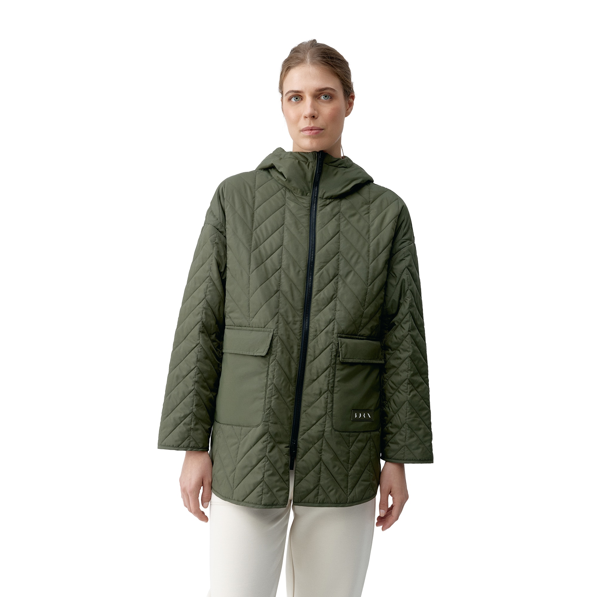 Imagen 3 de Chaqueta de Mujer Reversible Tenzo BORN - Kaki Kaki