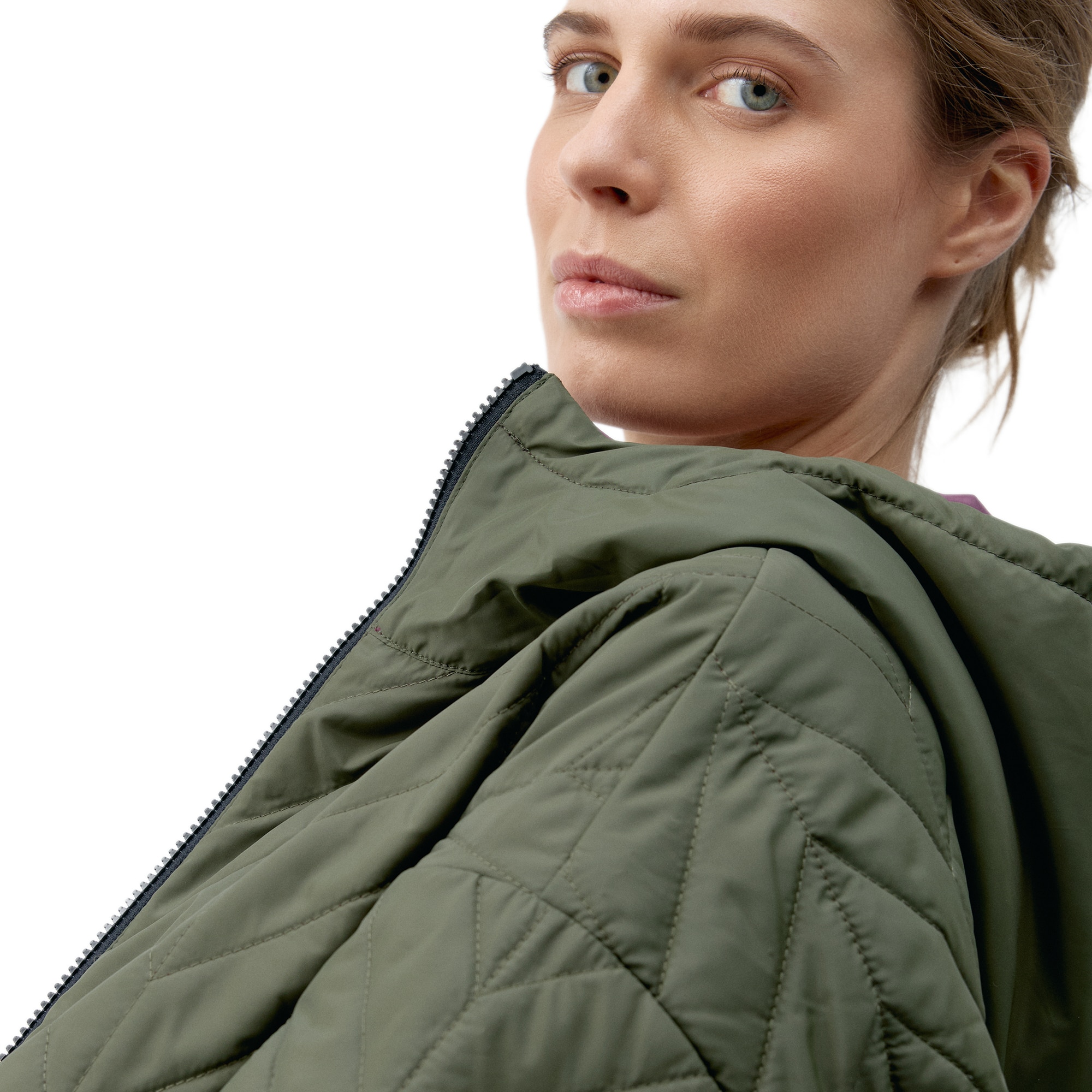 Imagen 6 de Chaqueta de Mujer Reversible Tenzo BORN - Kaki Kaki