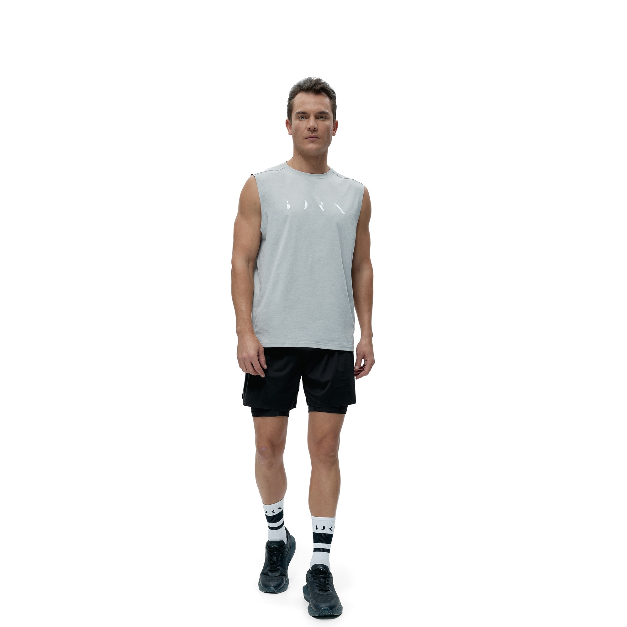 Camiseta de Hombre Daxon BORN - Gris Gris-5