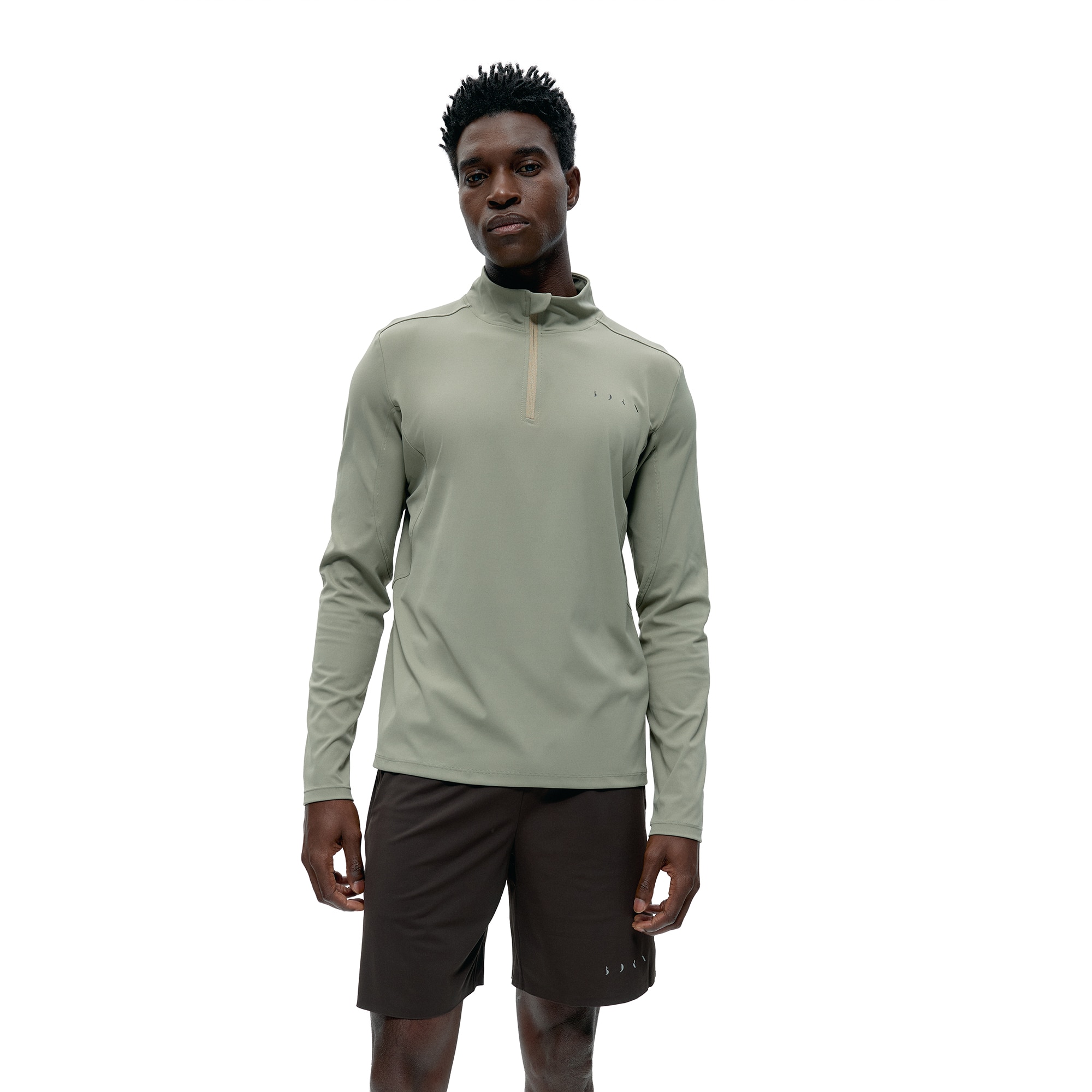 Sudadera de Hombre Kael BORN - Verde grisáceo Verde grisáceo-1