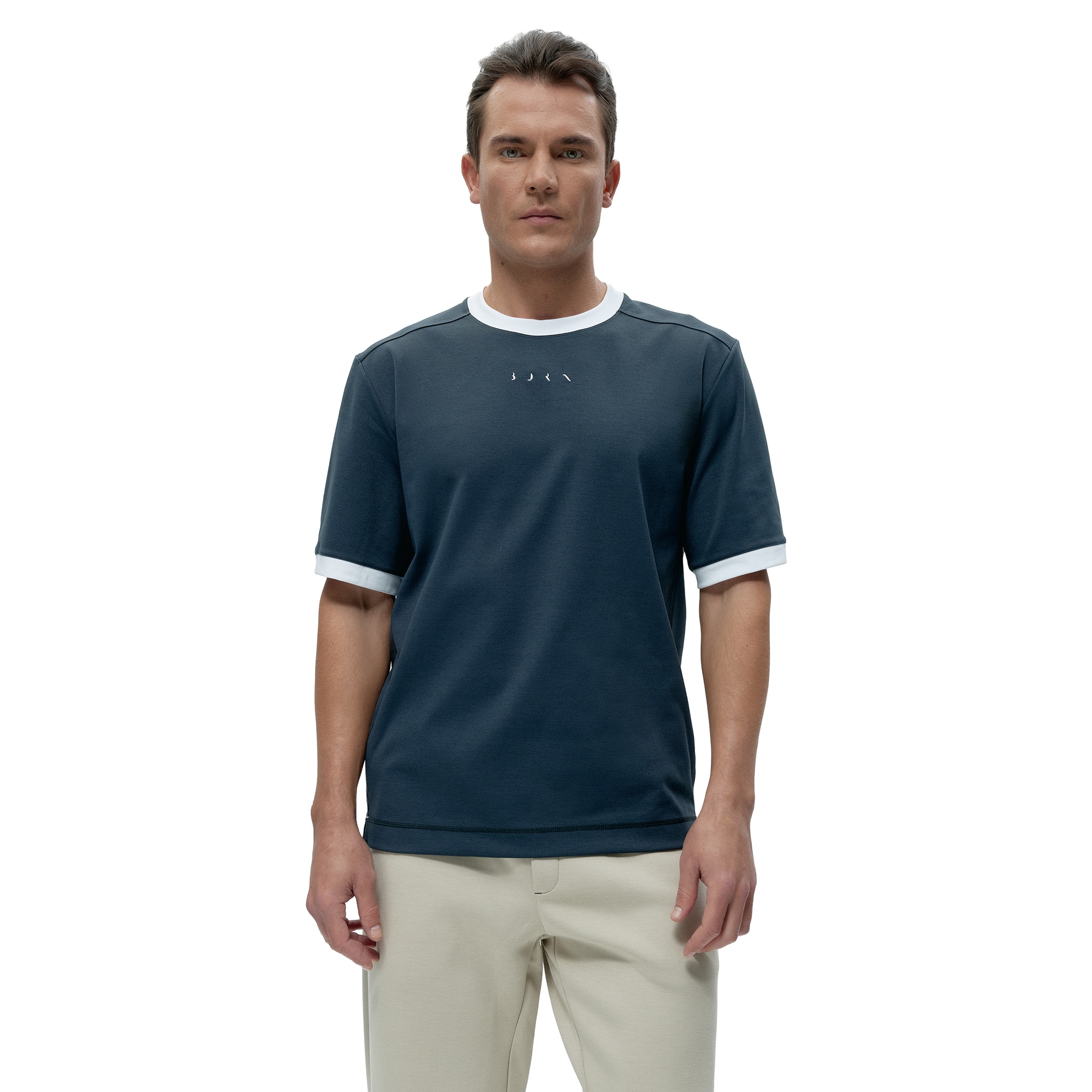 Born Camiseta de Hombre Layer Gris oscuro