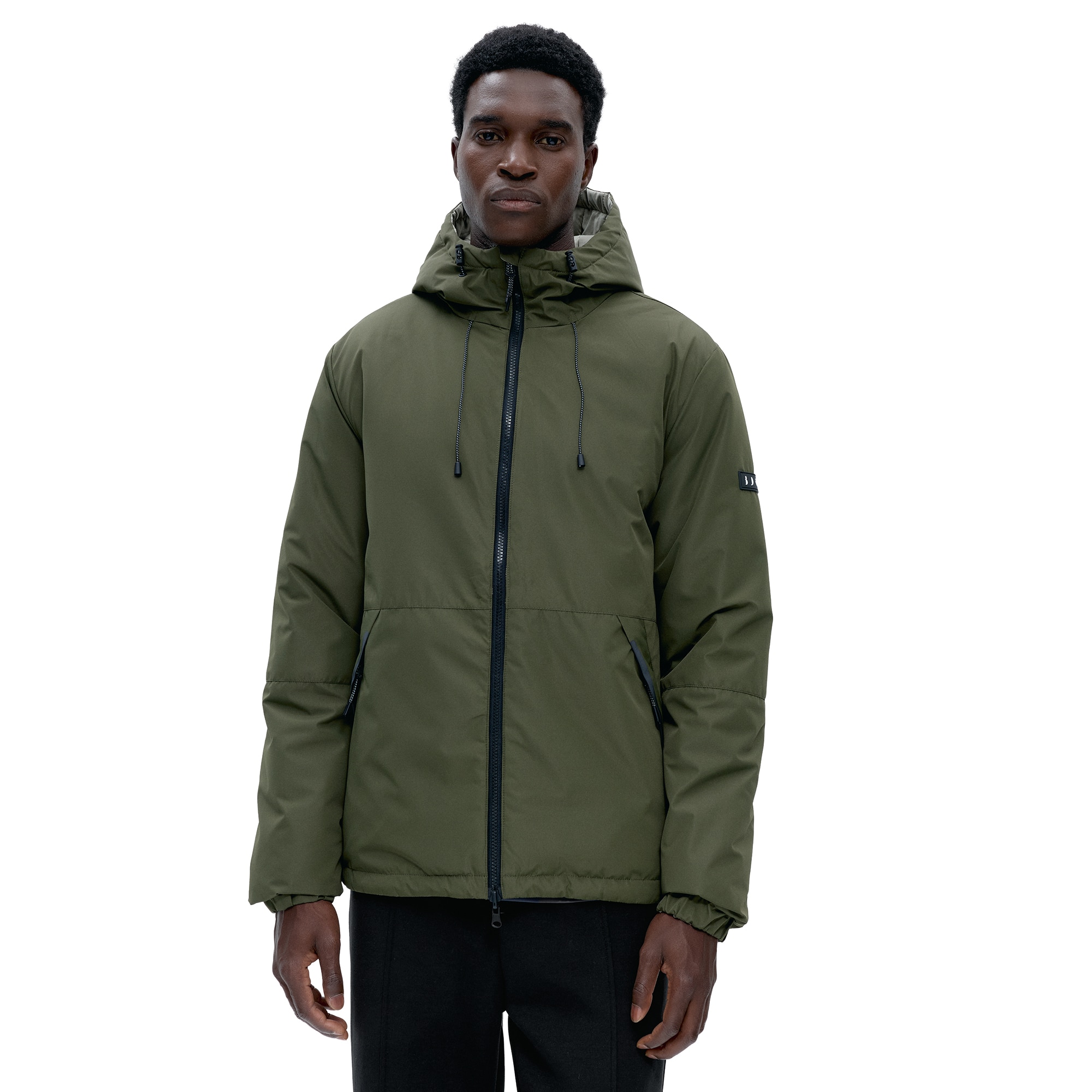 Chaqueta de Hombre Reversible Volga BORN - Verde cadete Verde cadete-1