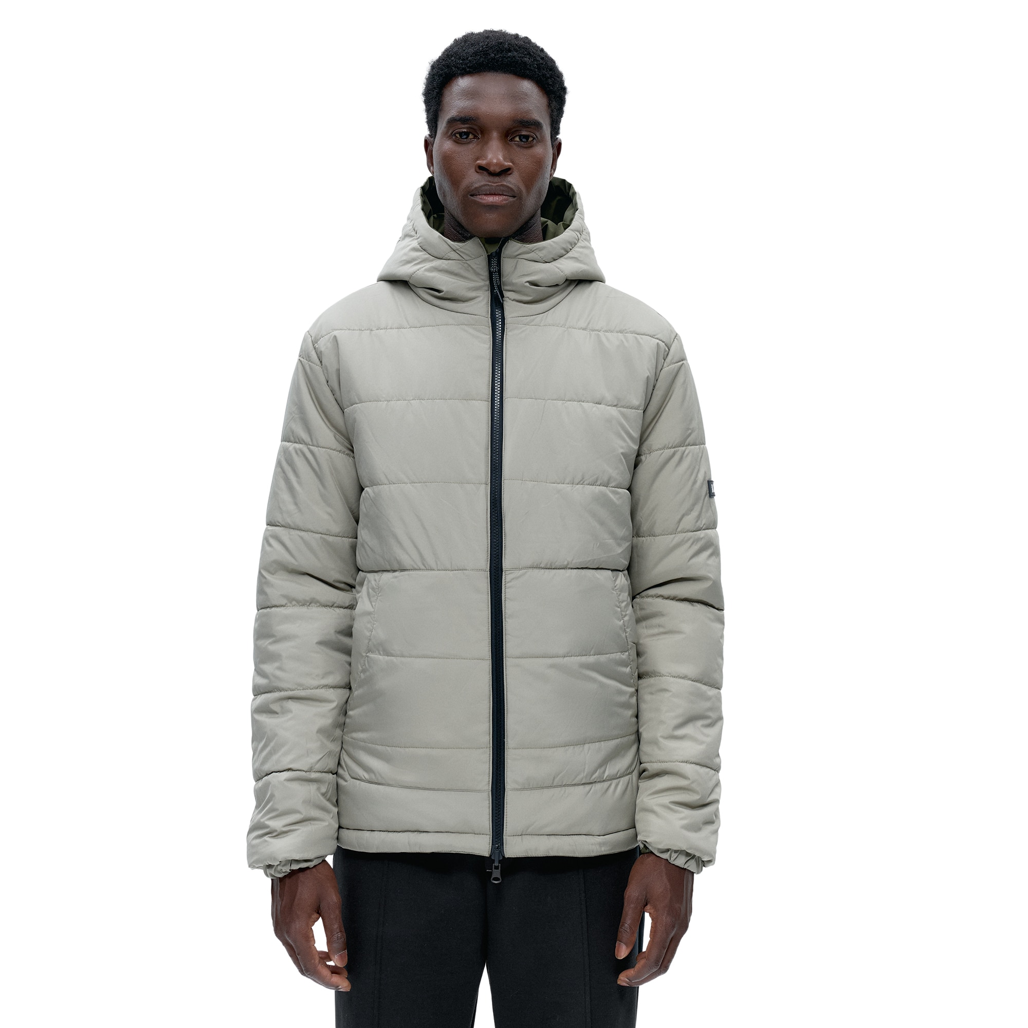 Chaqueta de Hombre Reversible Volga BORN - Verde cadete Verde cadete-2