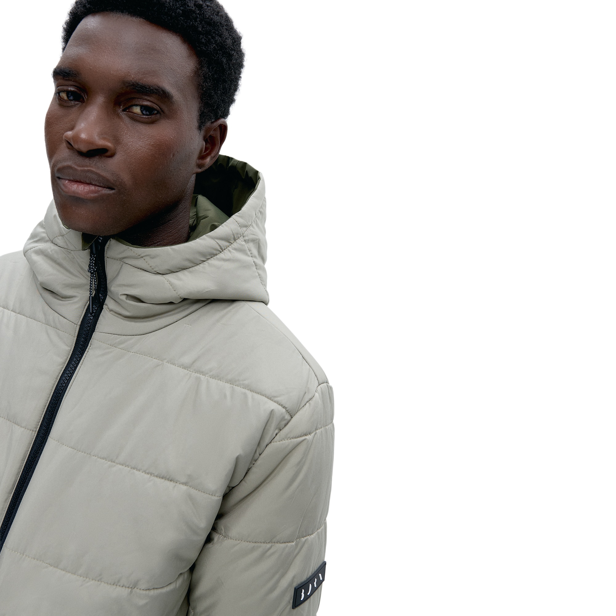 Chaqueta de Hombre Reversible Volga BORN - Verde cadete Verde cadete-4
