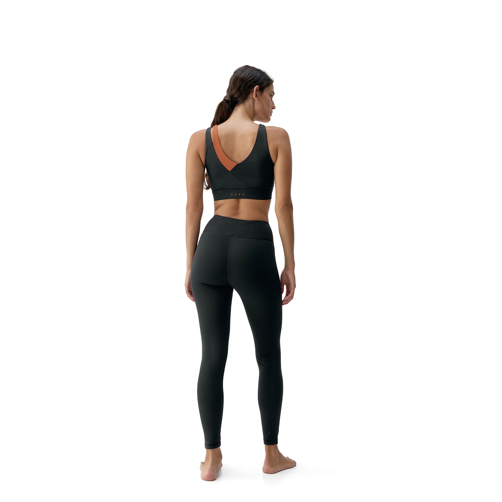Malla de Mujer Omkara BORN - Negro / Naranja Negro / Naranja-5