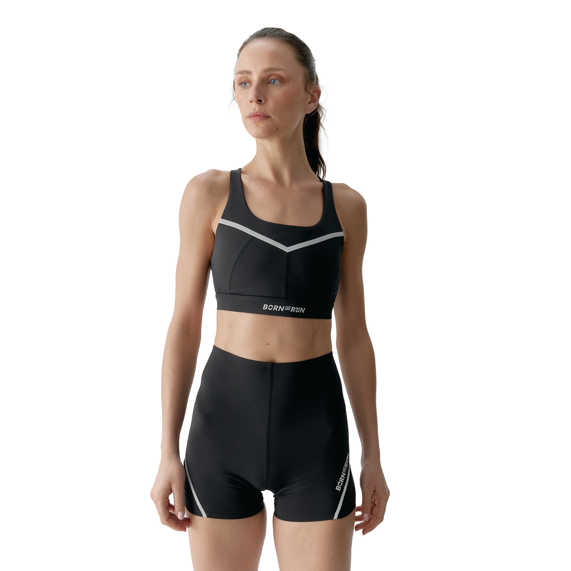 Top deportivo de mujer Luna Run Born - Negro Negro-4