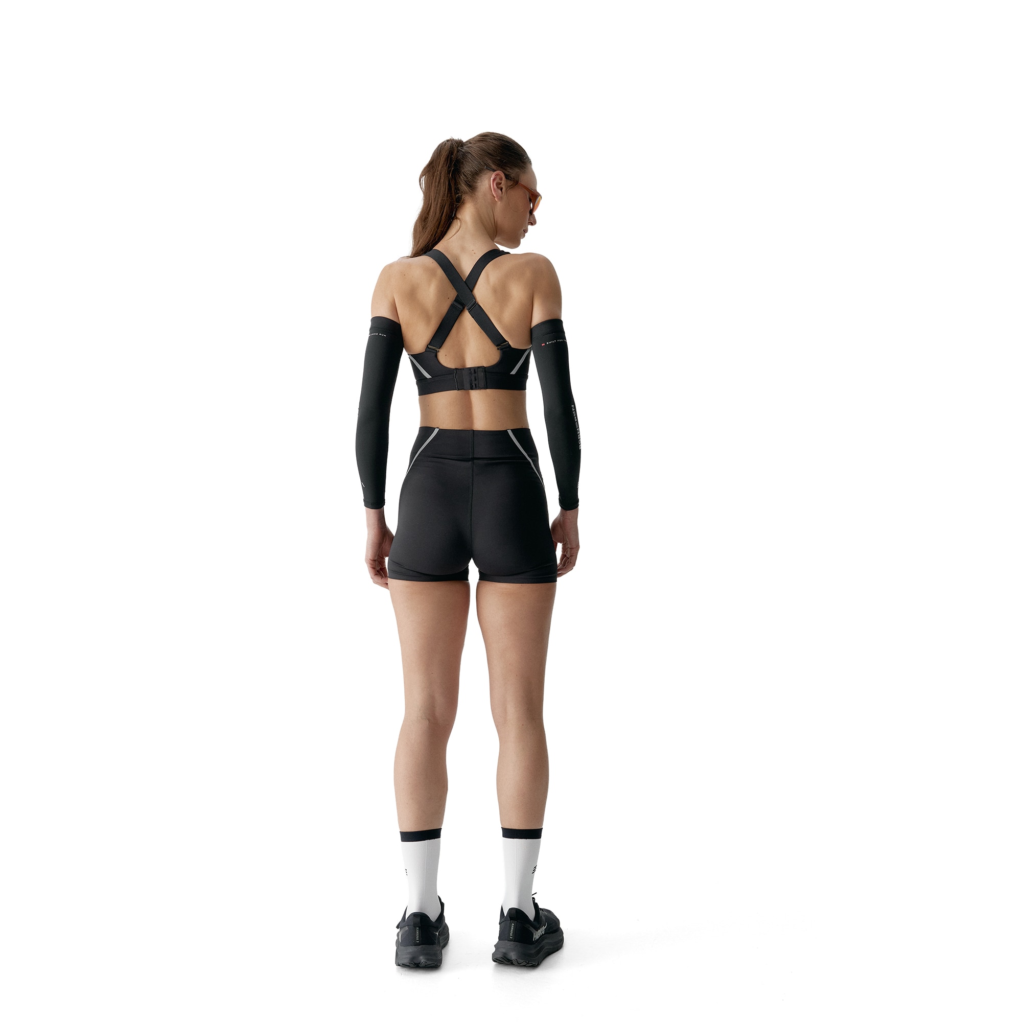 Top deportivo de mujer Luna Run Born - Negro Negro-7