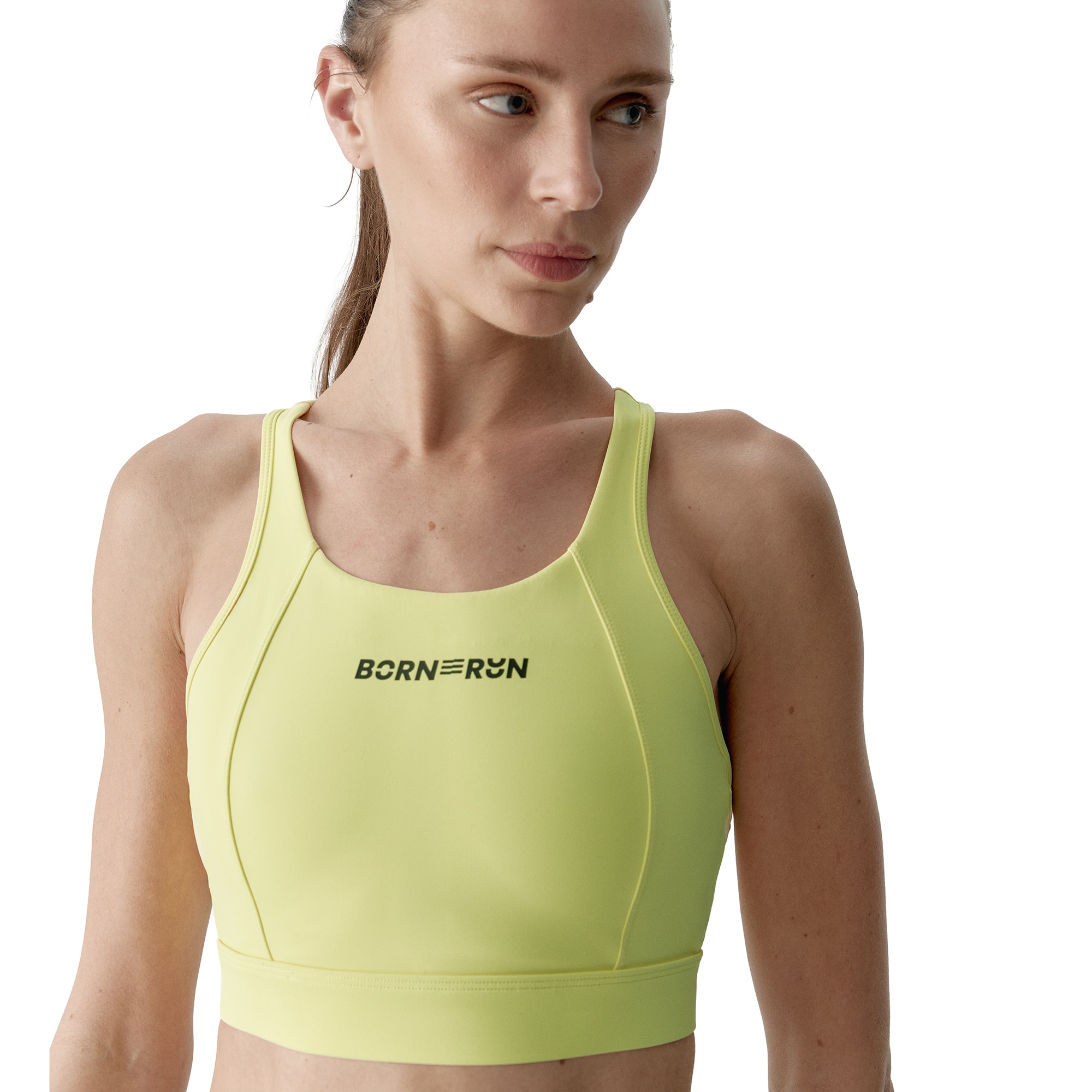 Born Top deportivo de mujer Voltrun Amarillo limón